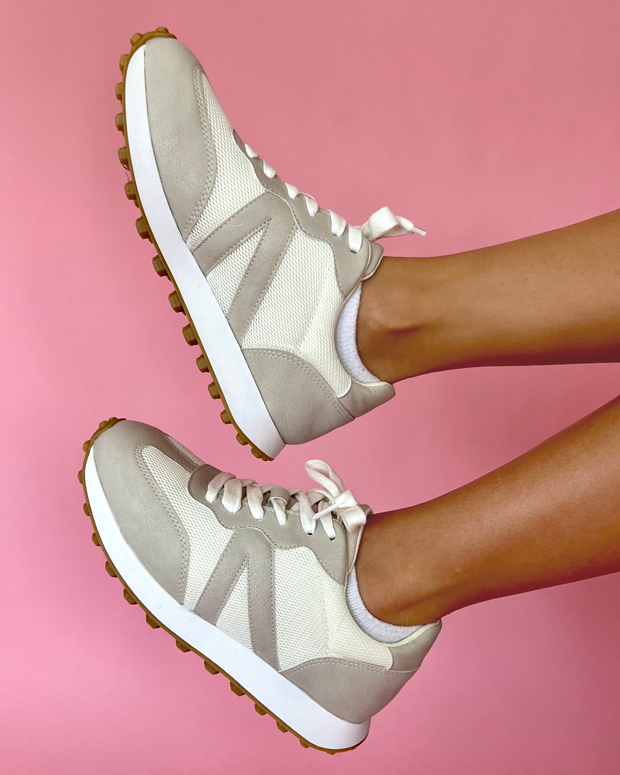 Anna Off White Suede Platform Sneakers-Shop-Womens-Boutique-Clothing