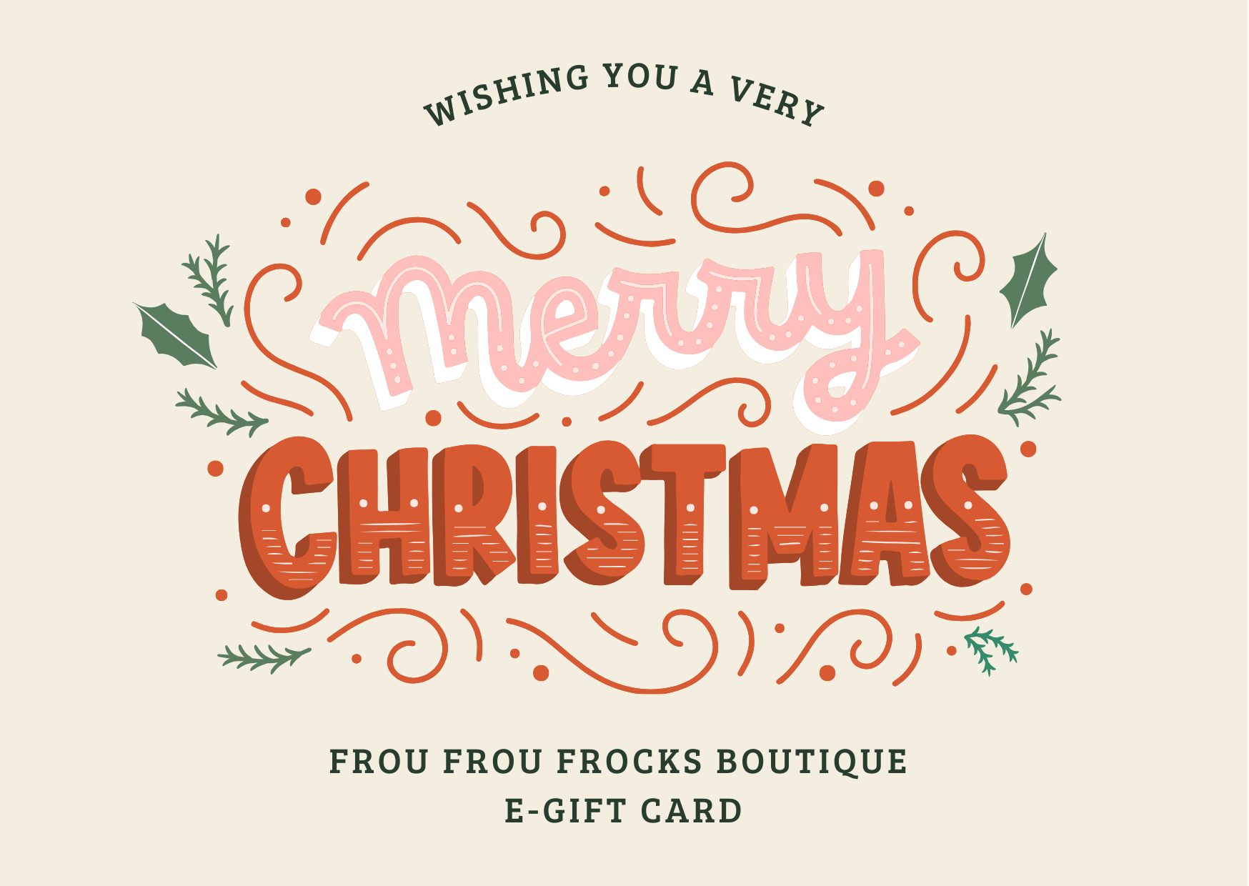 Frou Frou Frocks Boutique E-Gift Card-Shop-Womens-Boutique-Clothing