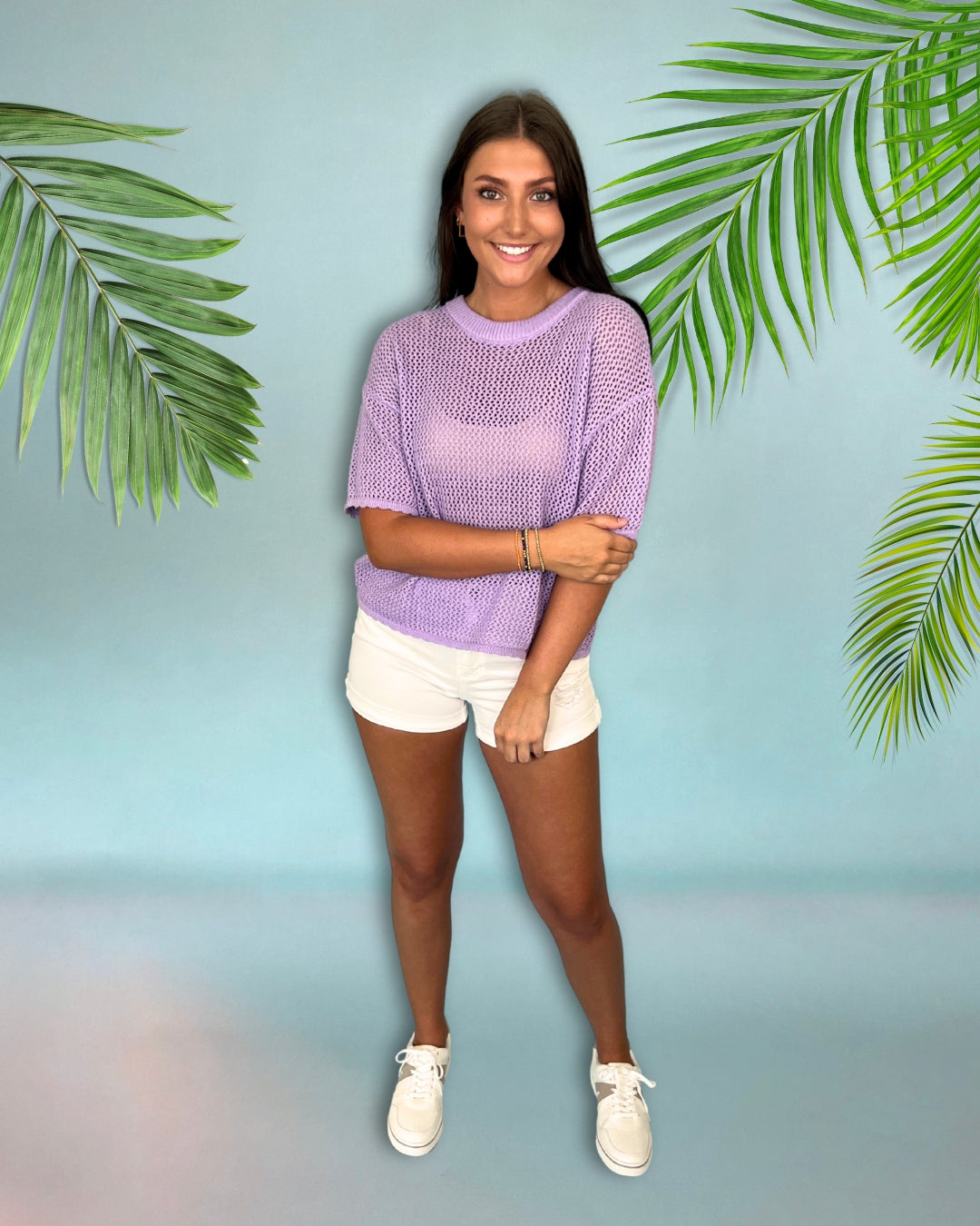 Summer Memories White High Rise Rolled Hem Shorts-Shop-Womens-Boutique-Clothing