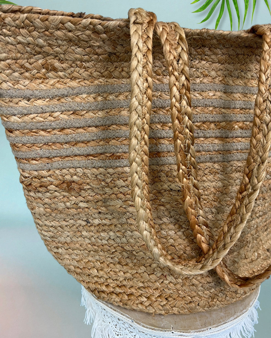 Treasure You Beige Woven Tote Bag-Regular-Shop-Womens-Boutique-Clothing