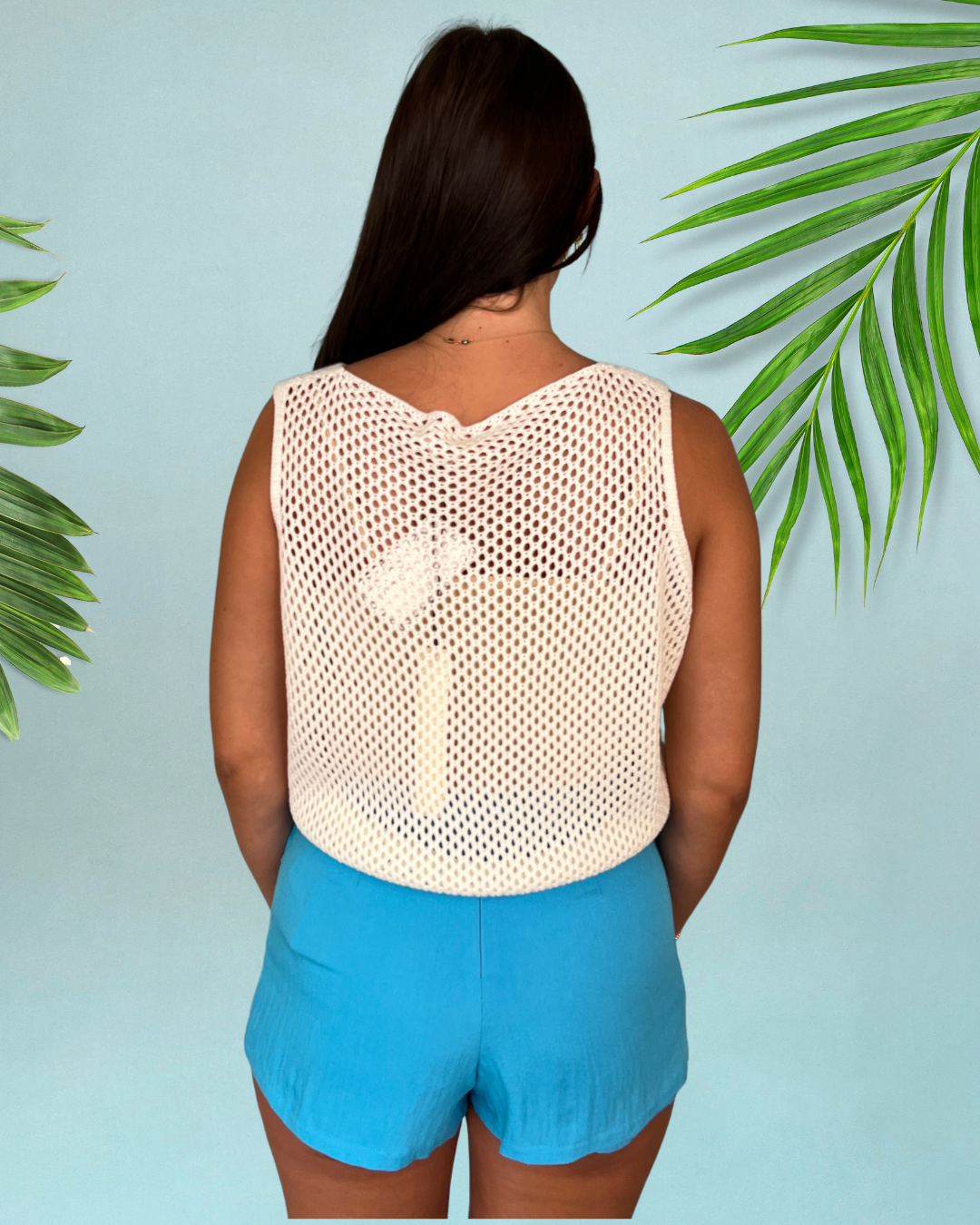 Boat Rides White Crochet Solid Tank Top-Shop-Womens-Boutique-Clothing