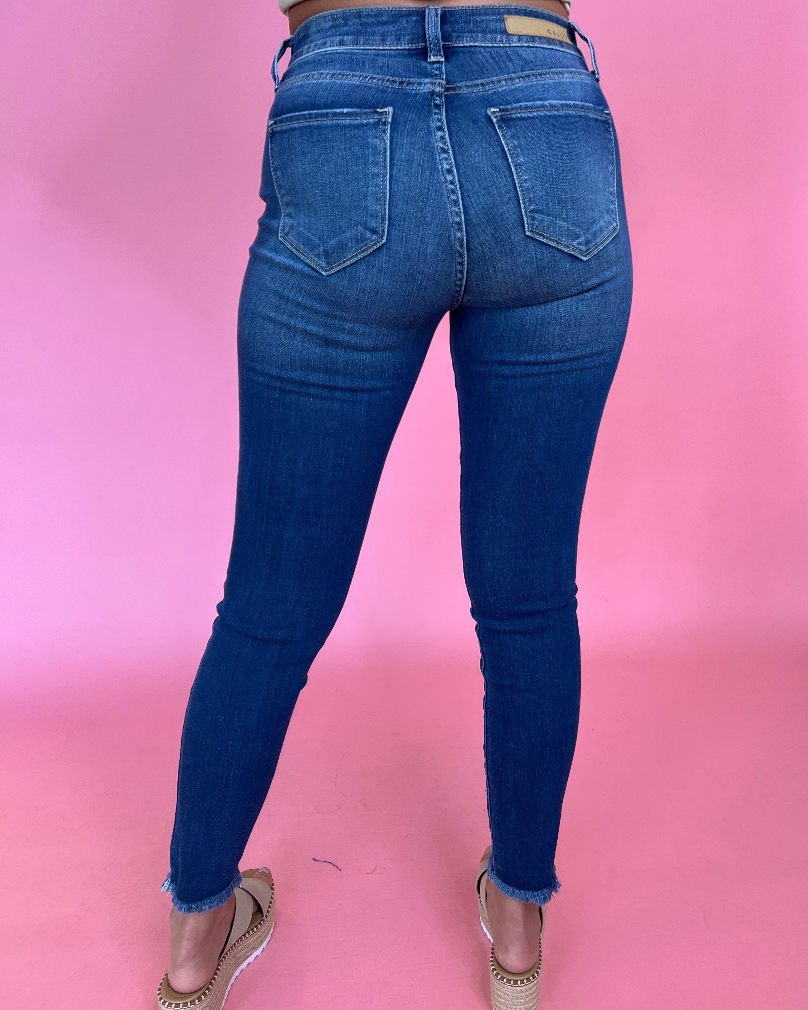 Uptown Brunch Denim Skinny Jeans-Shop-Womens-Boutique-Clothing