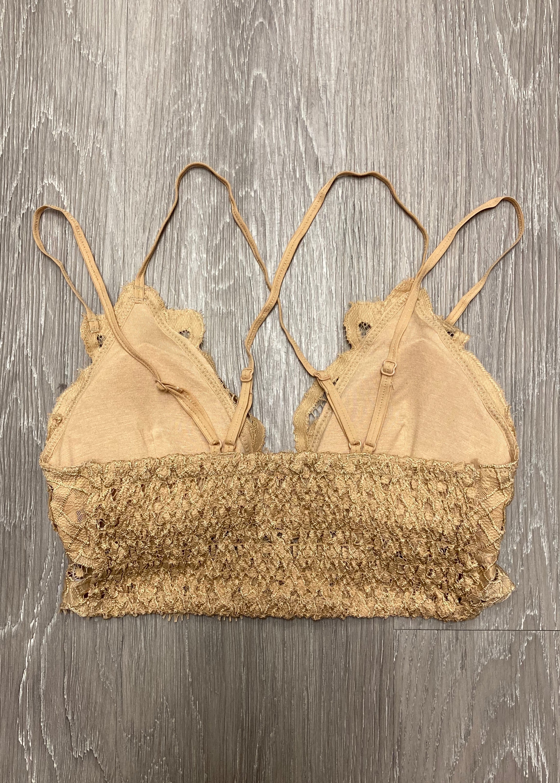 Signature Accessory Tan Crochet Bralette-Shop-Womens-Boutique-Clothing