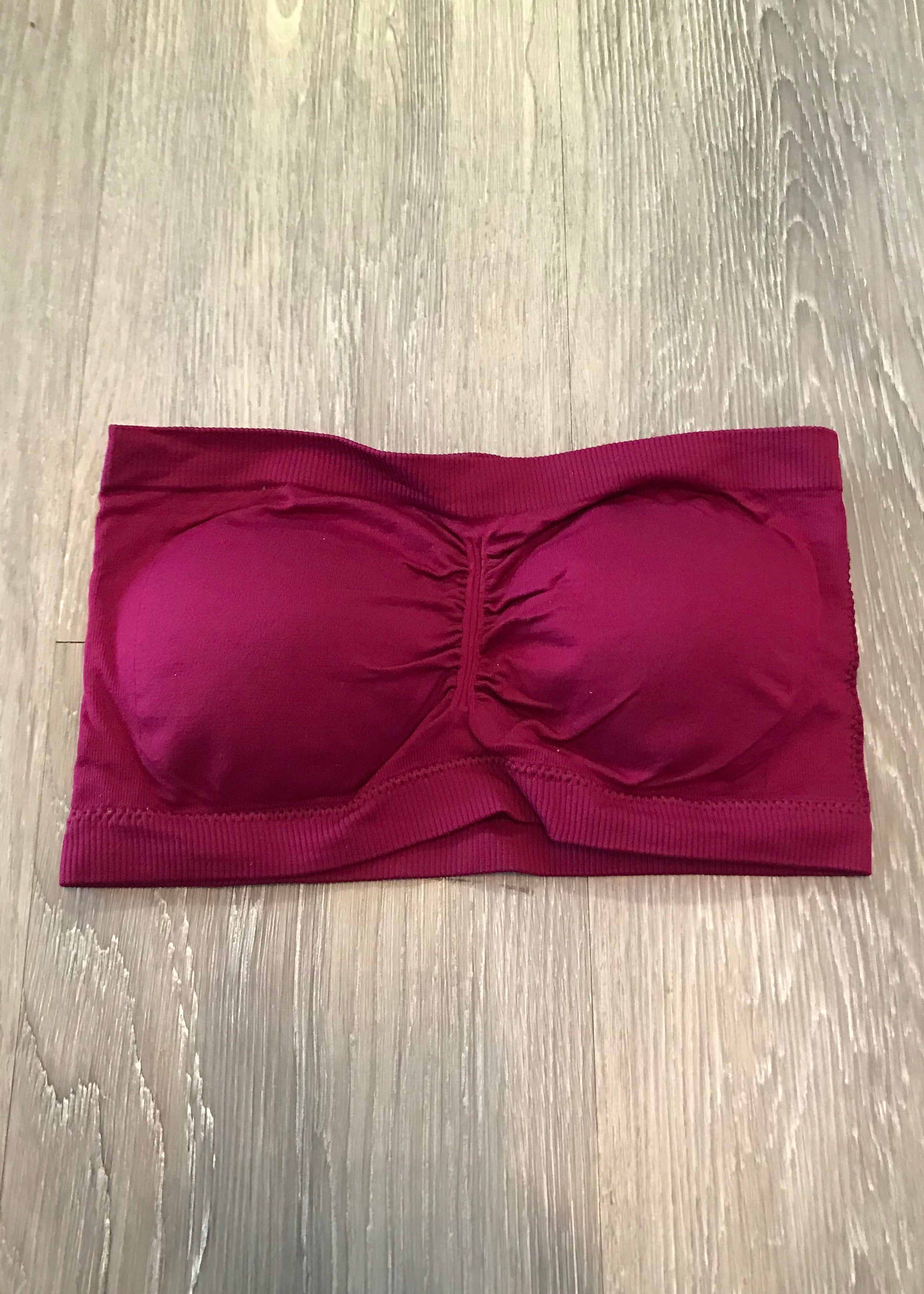 Casual Necessity Burgundy Bandeau-Shop-Womens-Boutique-Clothing