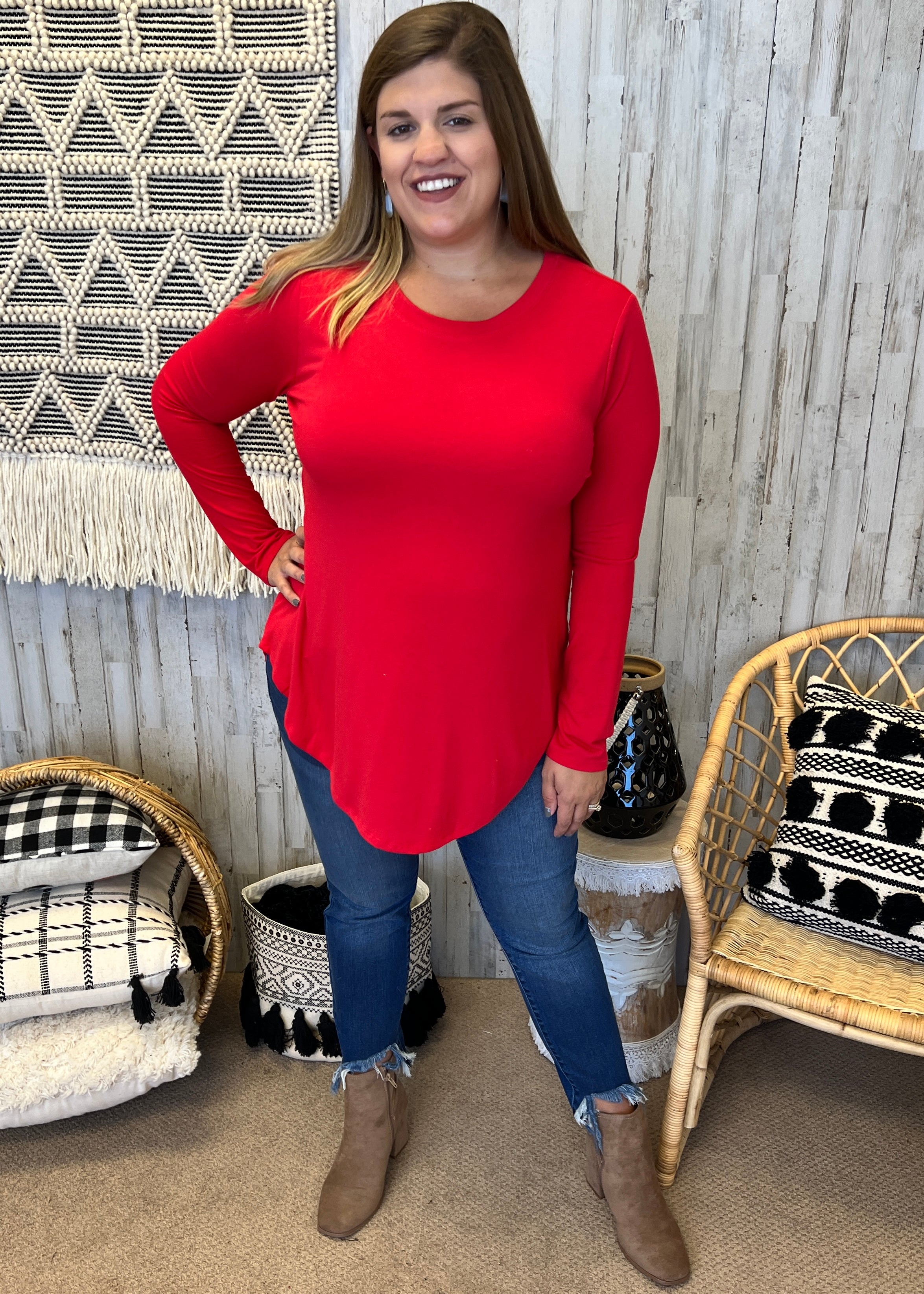 Enough Of You Plus Size Ruby Round Neck Top-Shop-Womens-Boutique-Clothing