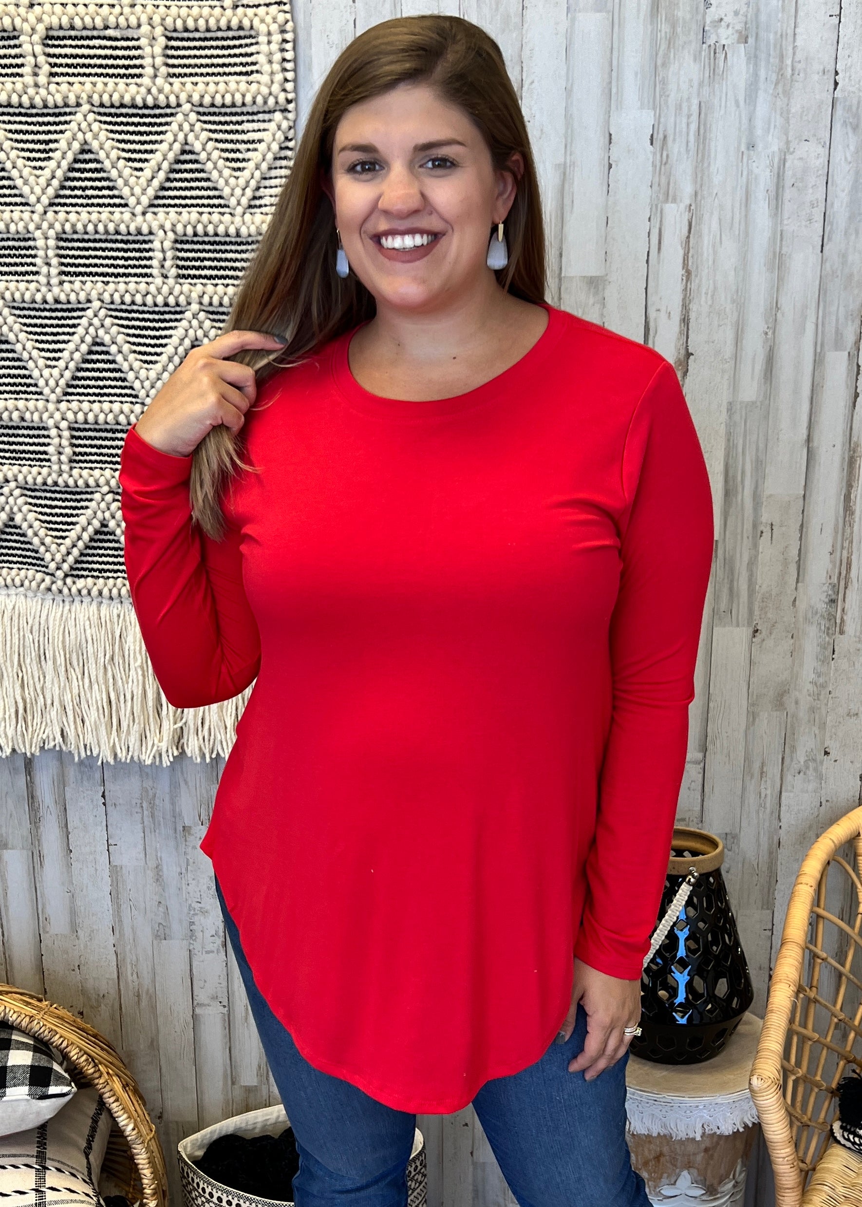 Enough Of You Plus Size Ruby Round Neck Top-Shop-Womens-Boutique-Clothing