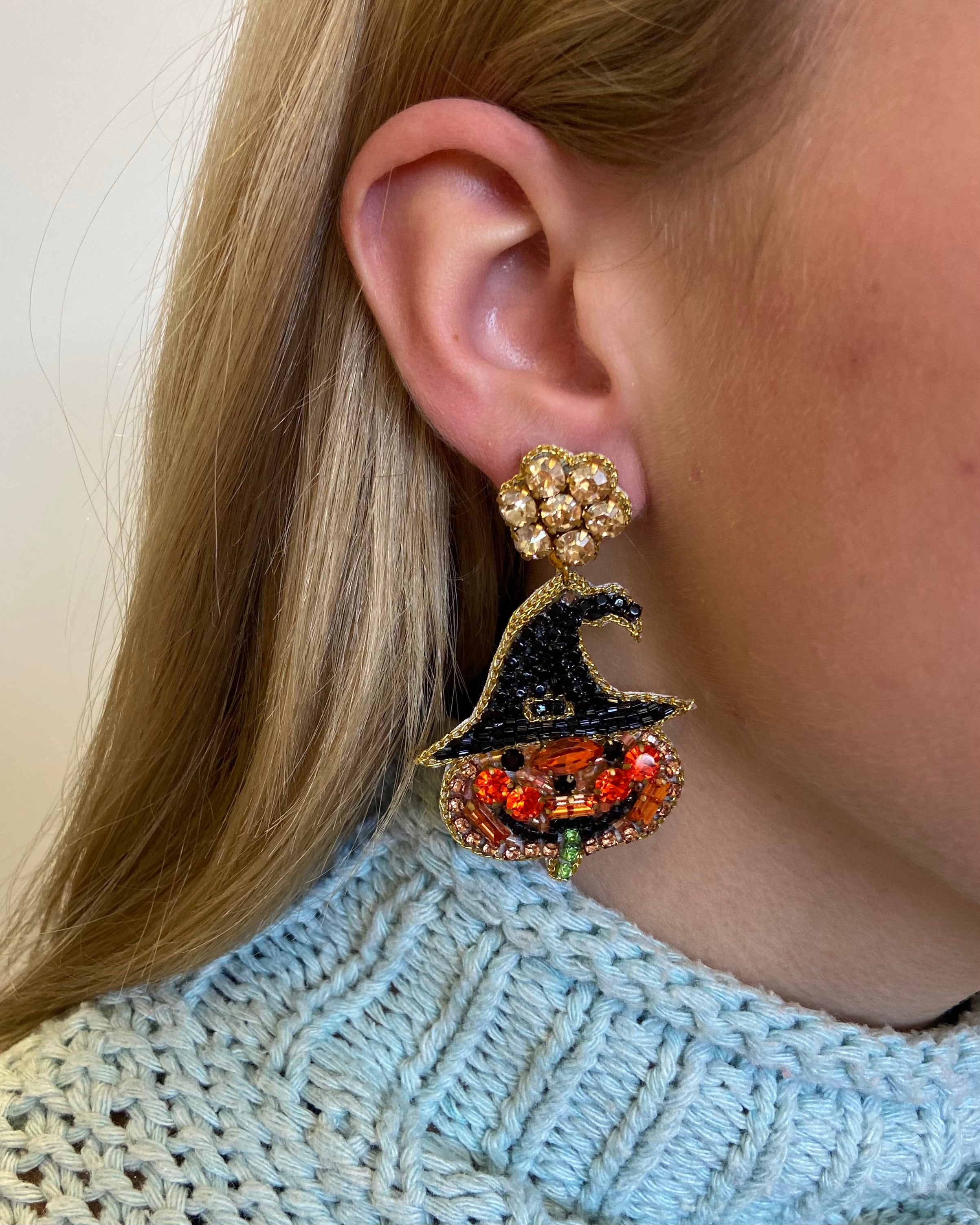 Spooky Lantern Drop Earrings-Shop-Womens-Boutique-Clothing