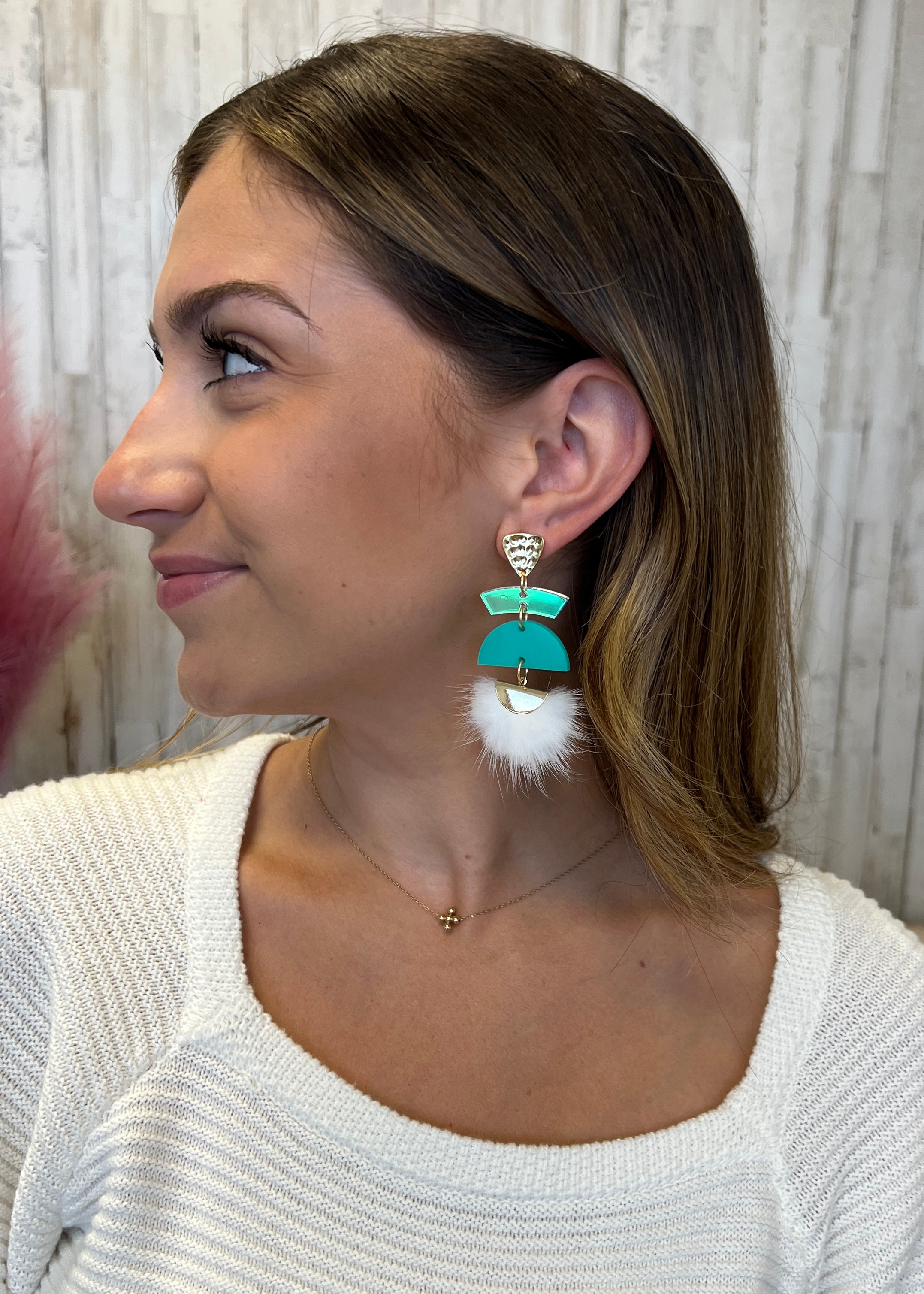 Party People Blue Earrings-Shop-Womens-Boutique-Clothing