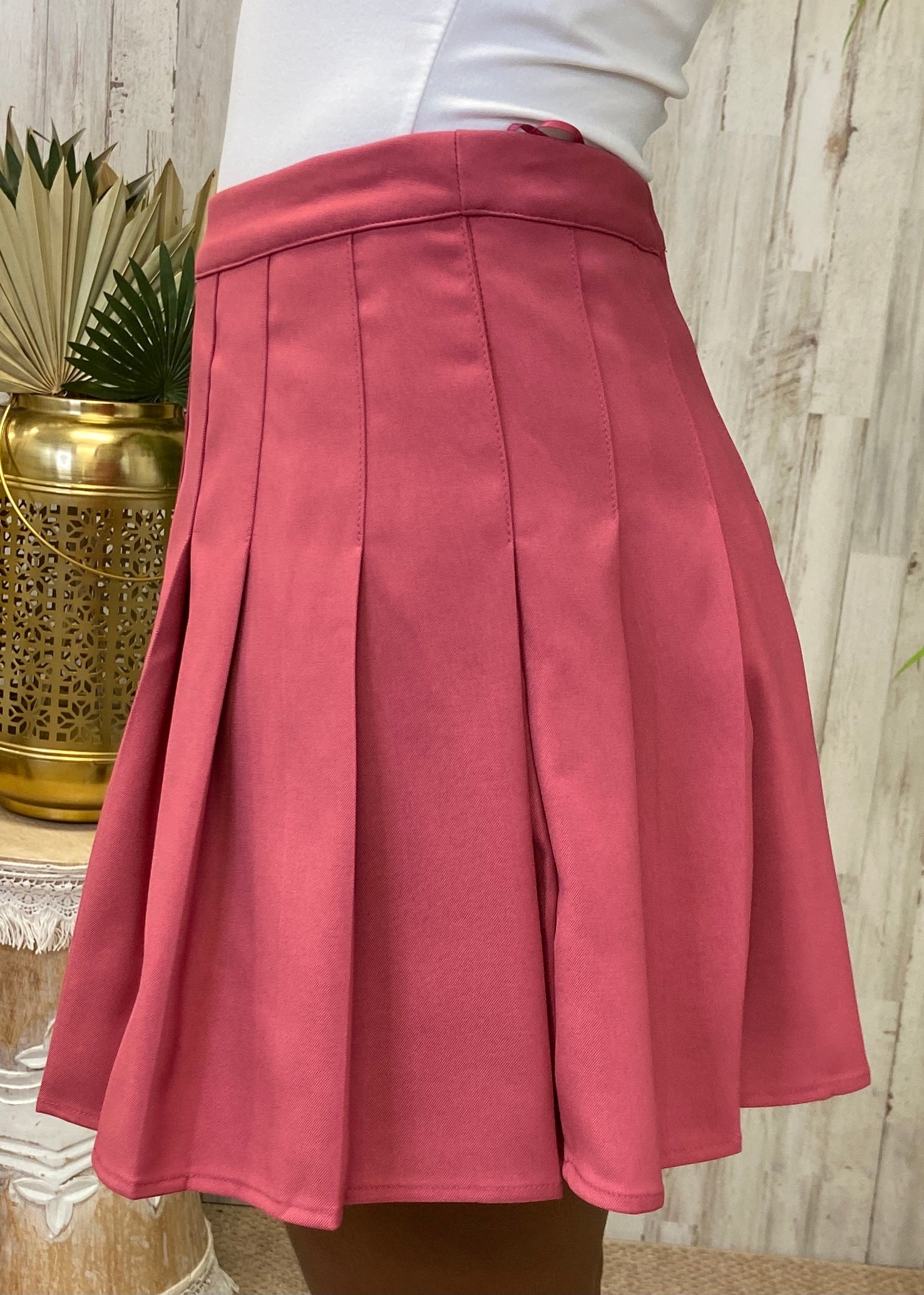 Movin' On Rose Pleated Skirt-Shop-Womens-Boutique-Clothing