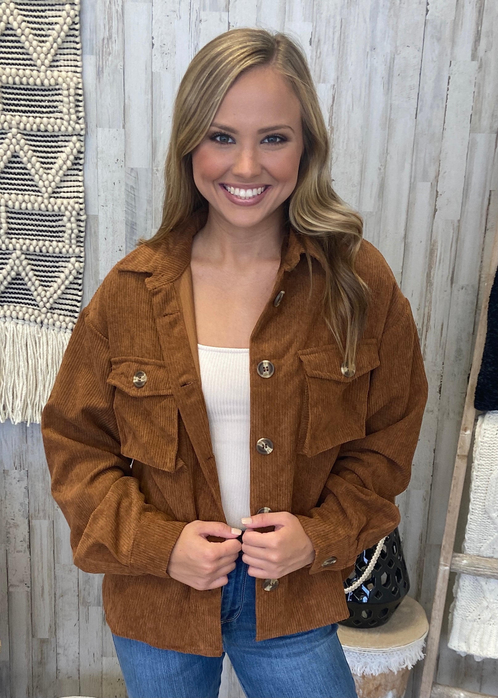 Legacy Of Style Brown Corduroy Shacket-Shop-Womens-Boutique-Clothing