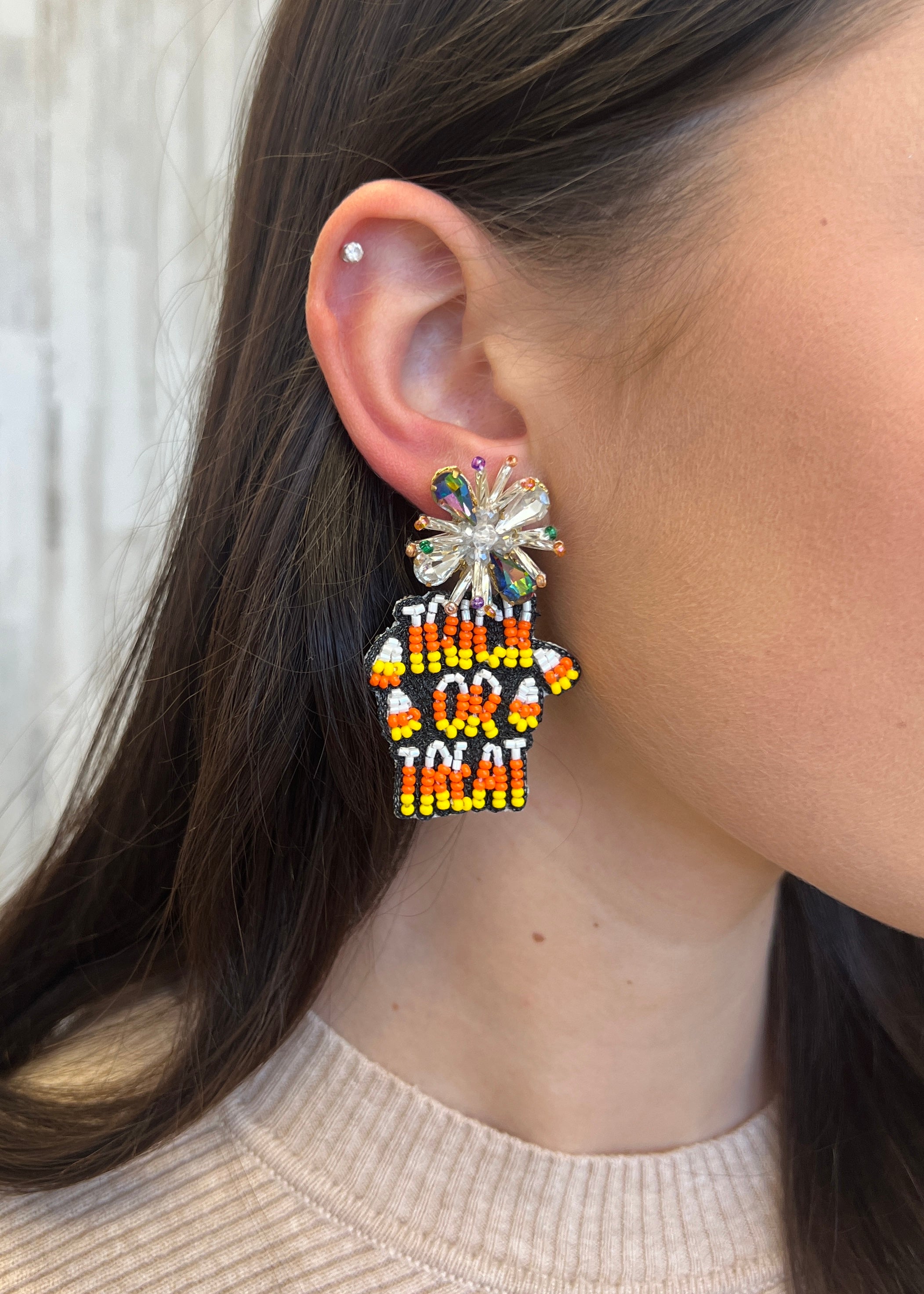 Sweet Treat Beaded Earrings-Shop-Womens-Boutique-Clothing