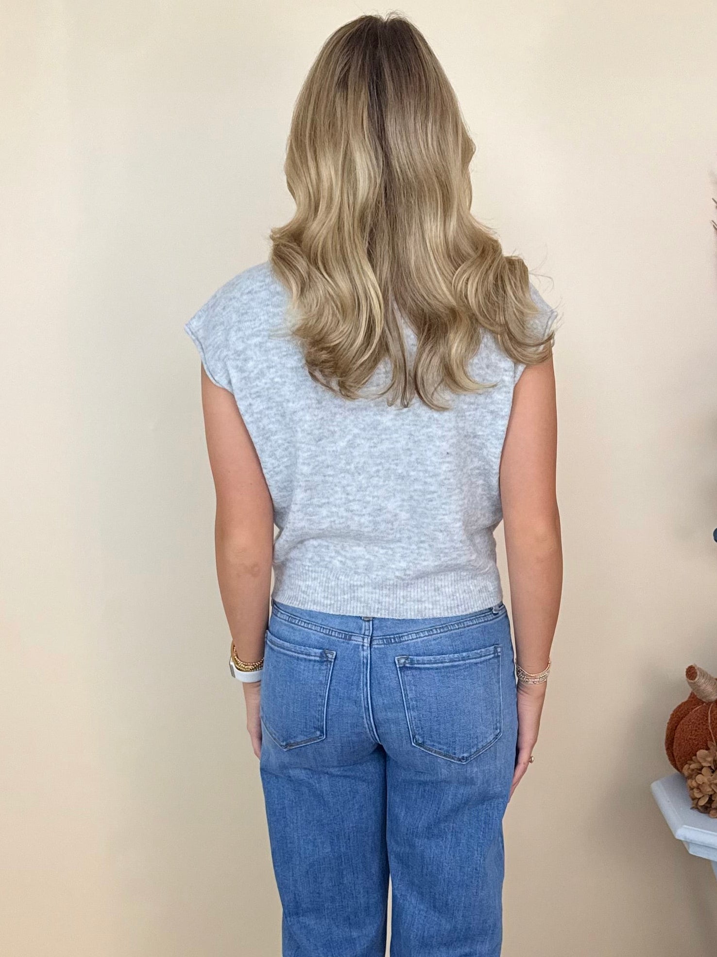 Your Side Heather Grey Sleeveless Cardigan Sweater-Shop-Womens-Boutique-Clothing