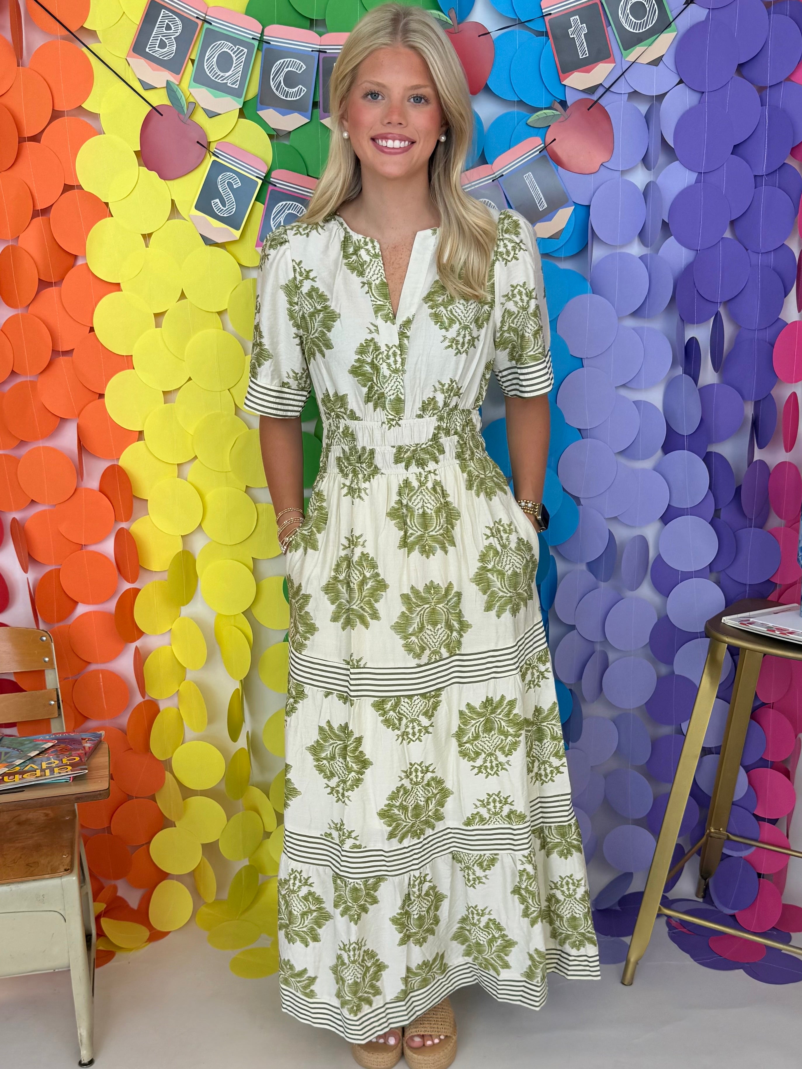 Totally Lovely Floral Print Maxi Dress-Shop-Womens-Boutique-Clothing