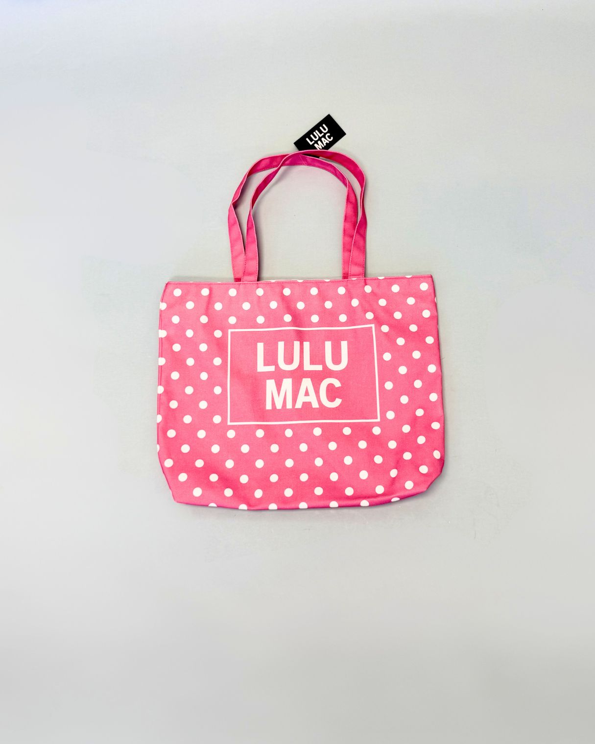 LULU Mac Hot Pink Polka Dot Tote-Shop-Womens-Boutique-Clothing