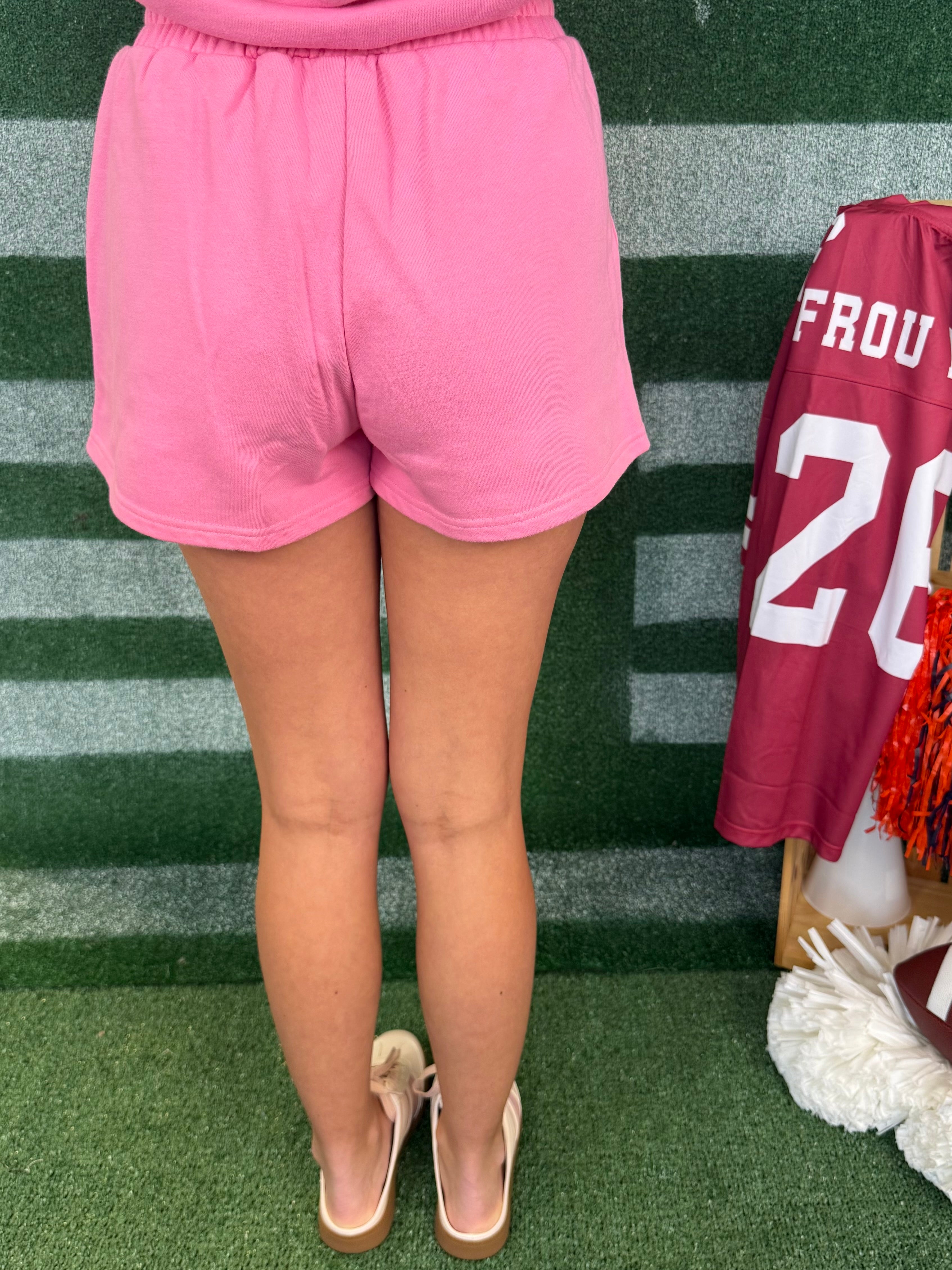 Lulu Mac Bubblegum Terry Cloth Shorts-Shop-Womens-Boutique-Clothing