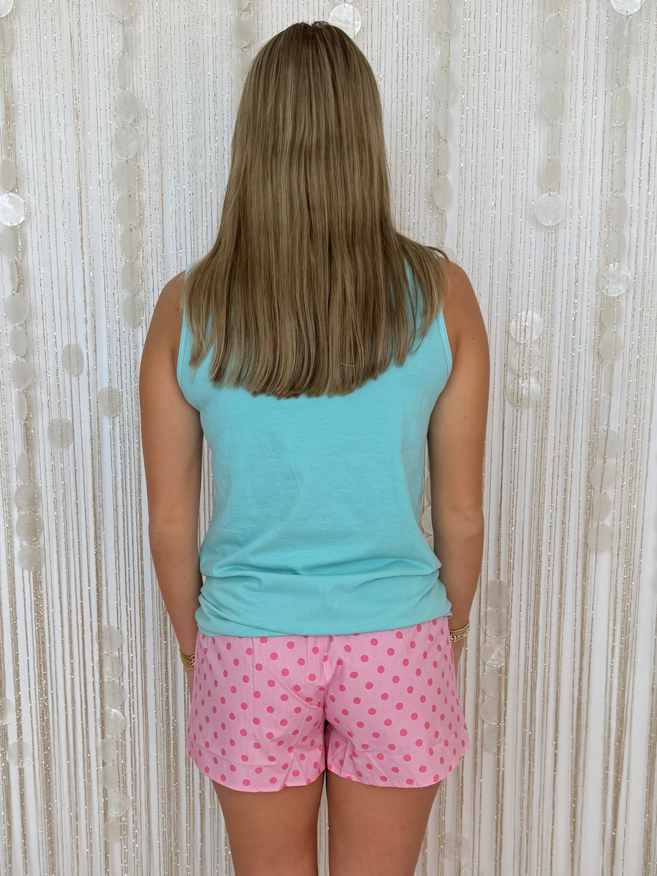 Lulu Mac Chalky Mint Polka Dot Tank
