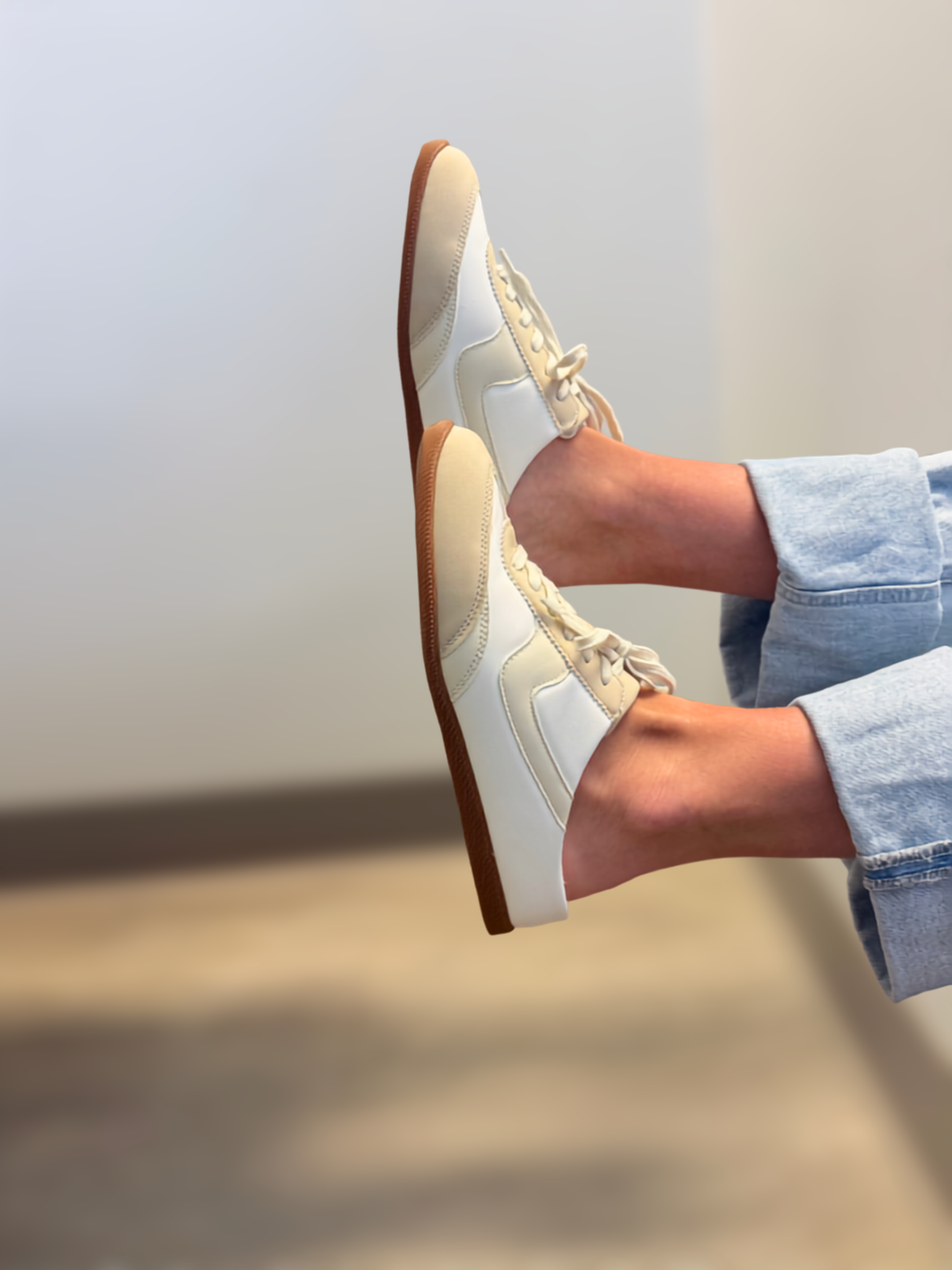Penelope Lt. Beige/Ivory Slip On Sneaker-Shop-Womens-Boutique-Clothing