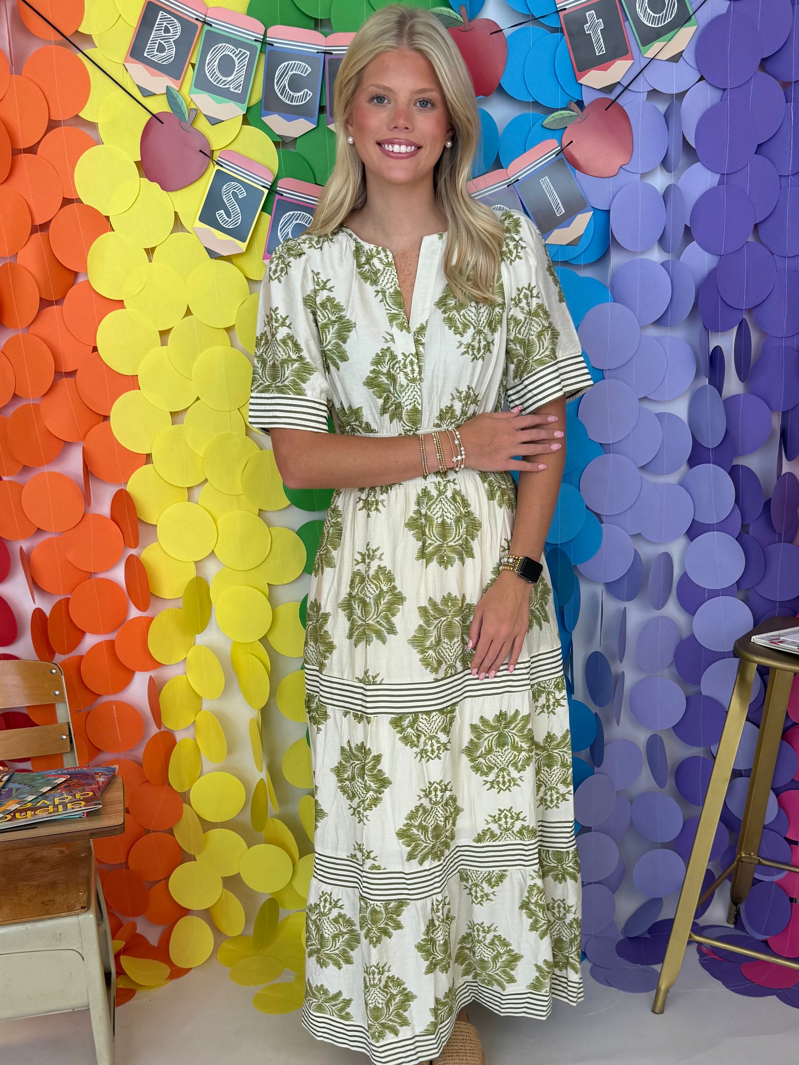 Totally Lovely Floral Print Maxi Dress-Shop-Womens-Boutique-Clothing