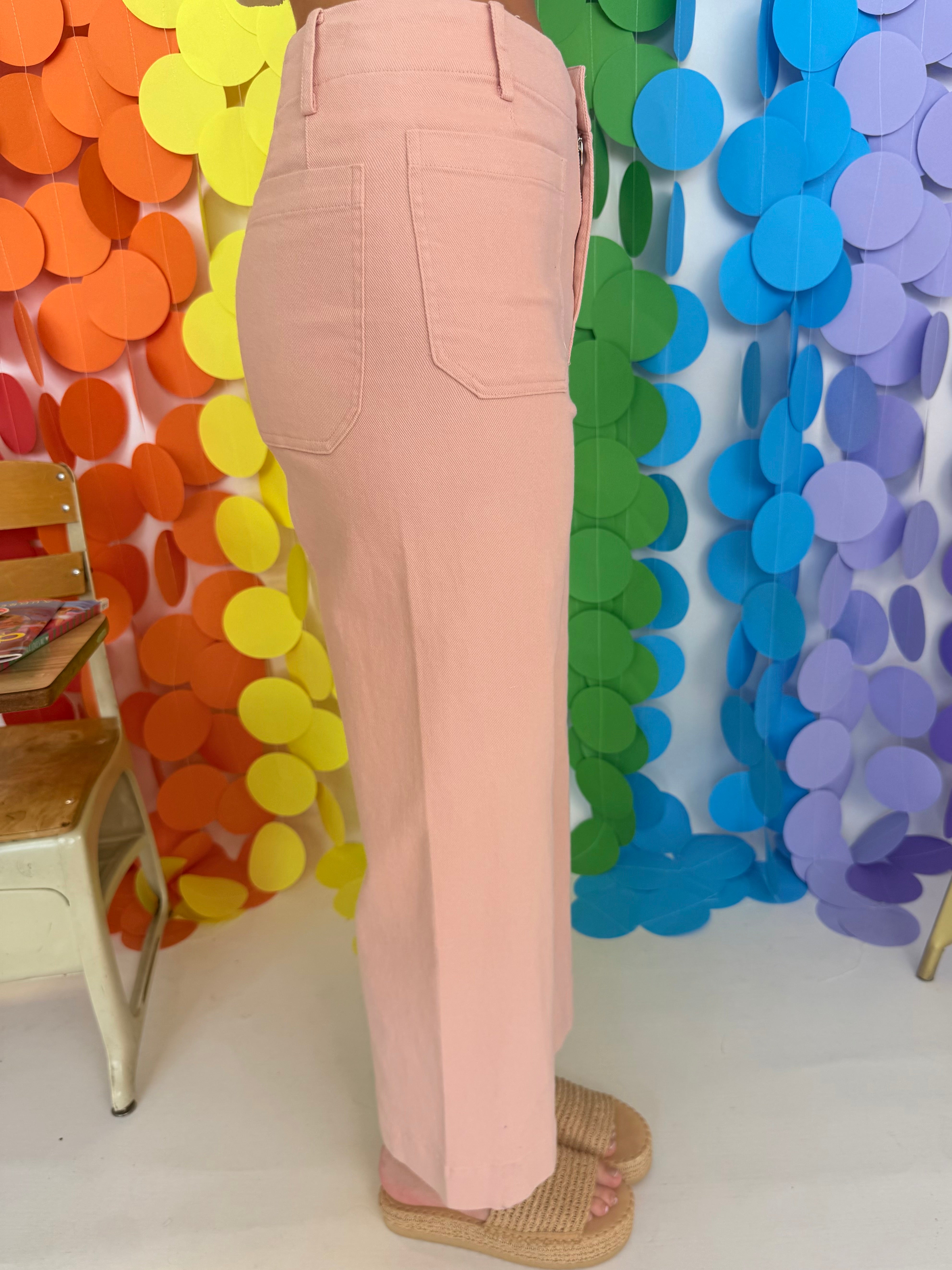 In Plain Sight Dusty Pink Wide Leg Pants-Shop-Womens-Boutique-Clothing
