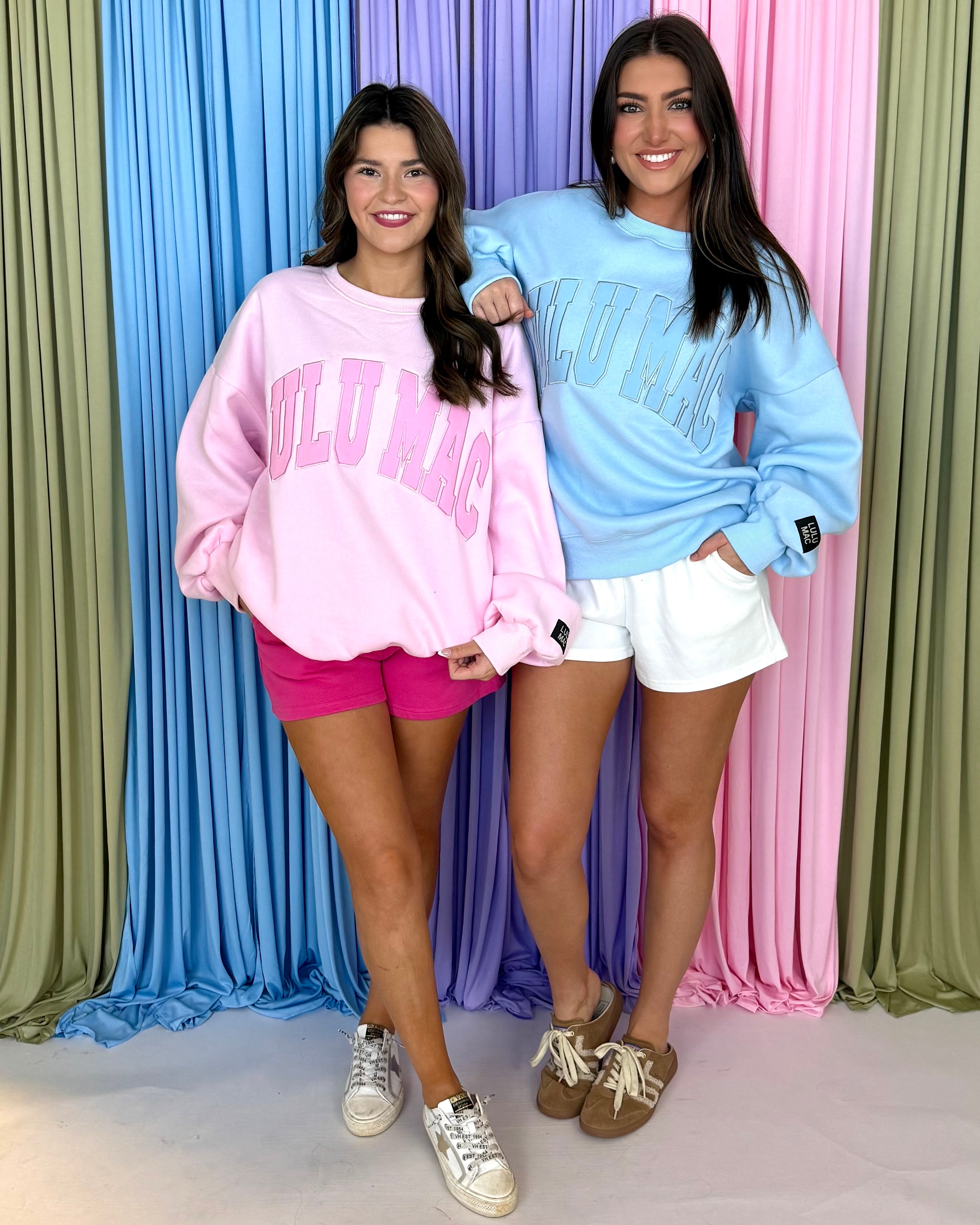 LULU MAC Pink Sweatshirt-Shop-Womens-Boutique-Clothing