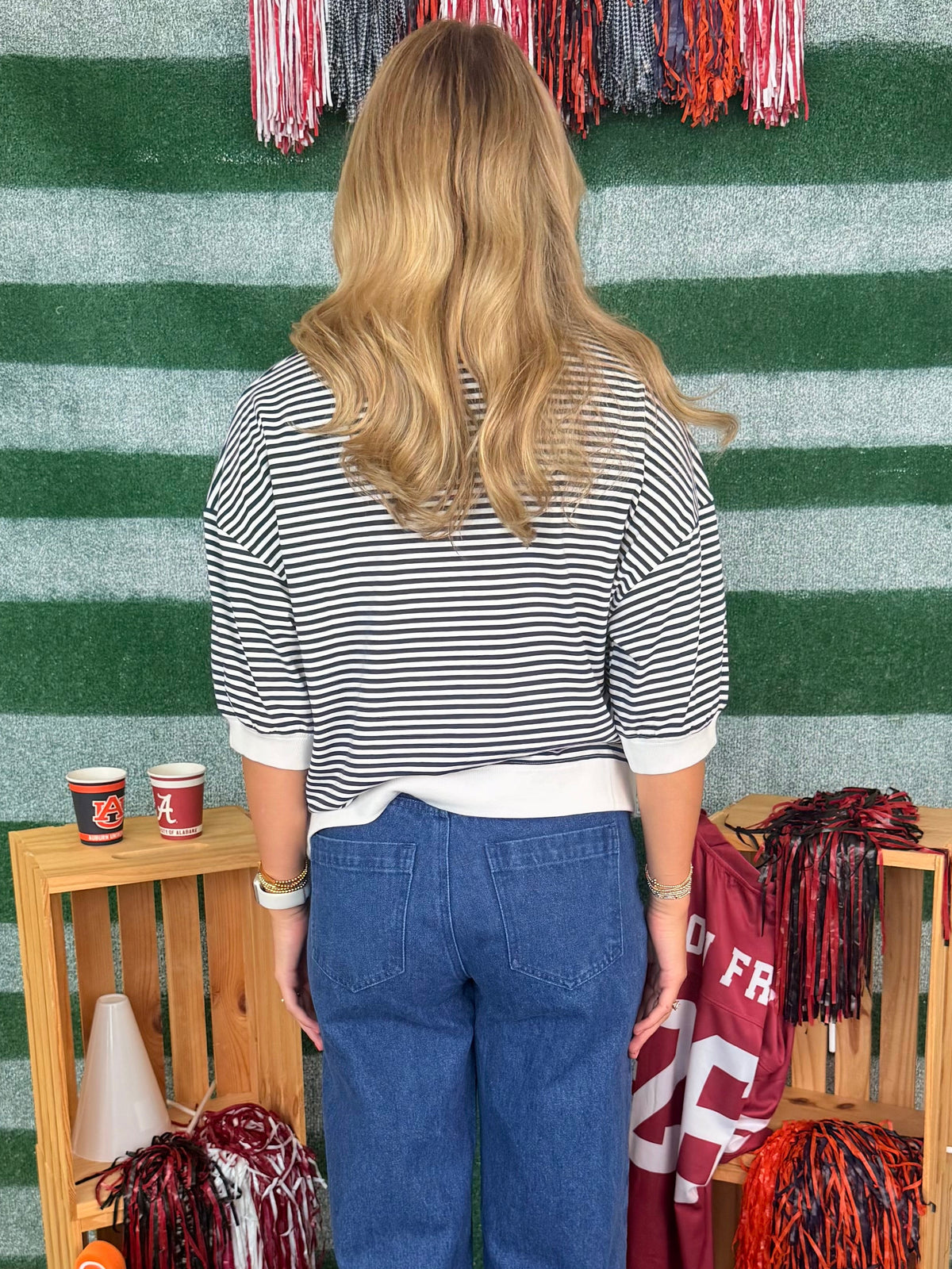 Stay Near Navy Striped Top-Shop-Womens-Boutique-Clothing