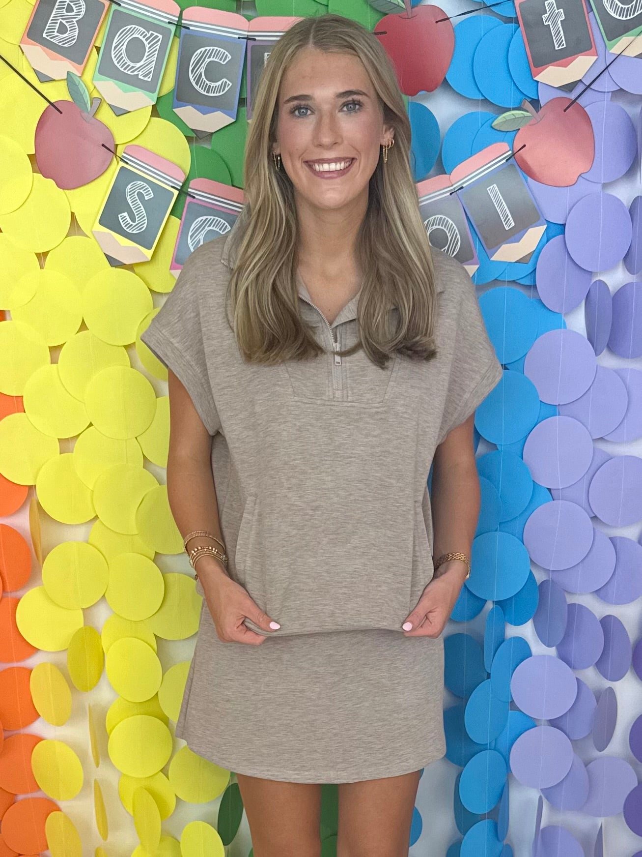 Living Simply Taupe Modal Skort-Shop-Womens-Boutique-Clothing