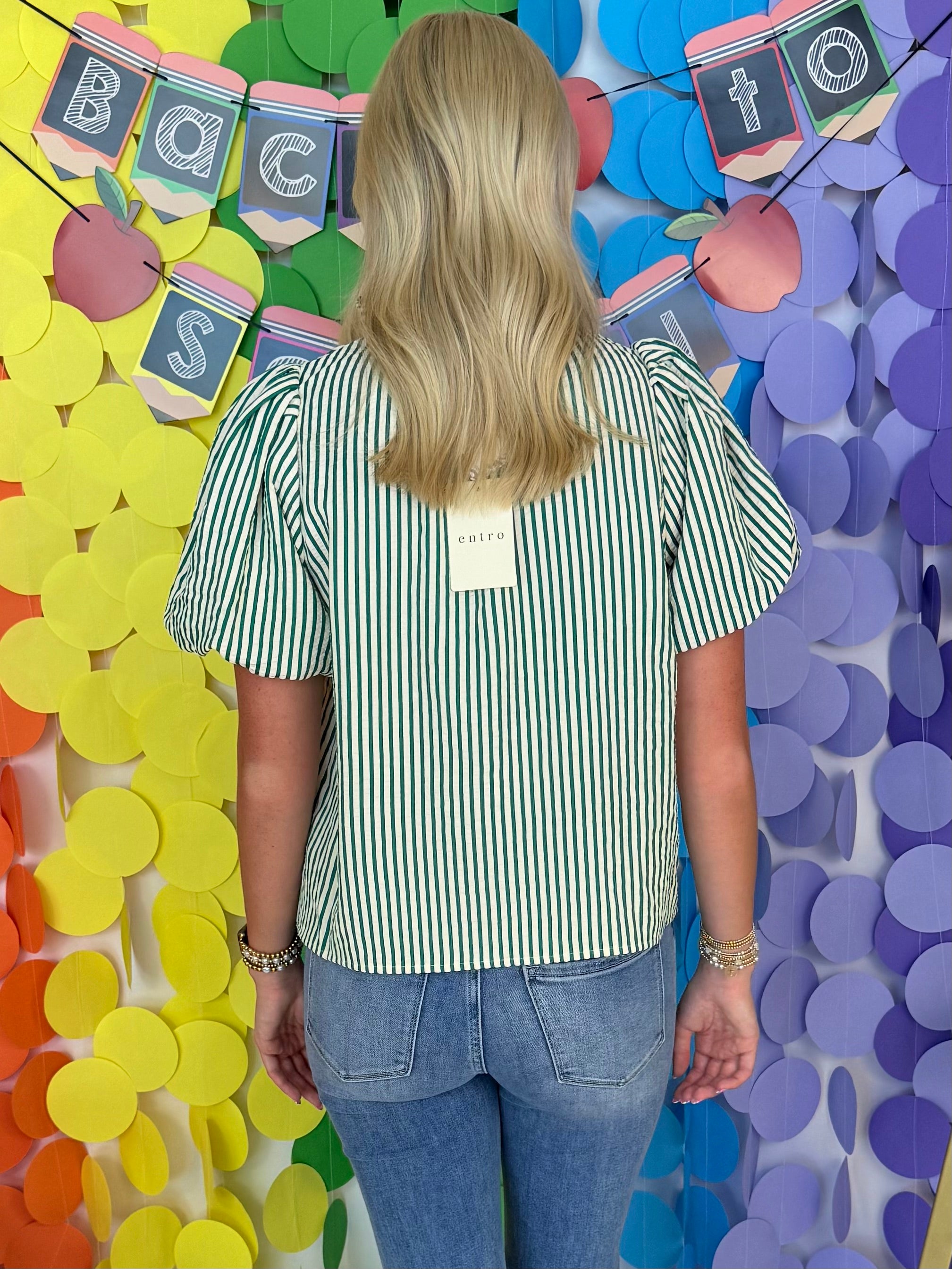 Pretty Please Green Button Down Top-Shop-Womens-Boutique-Clothing