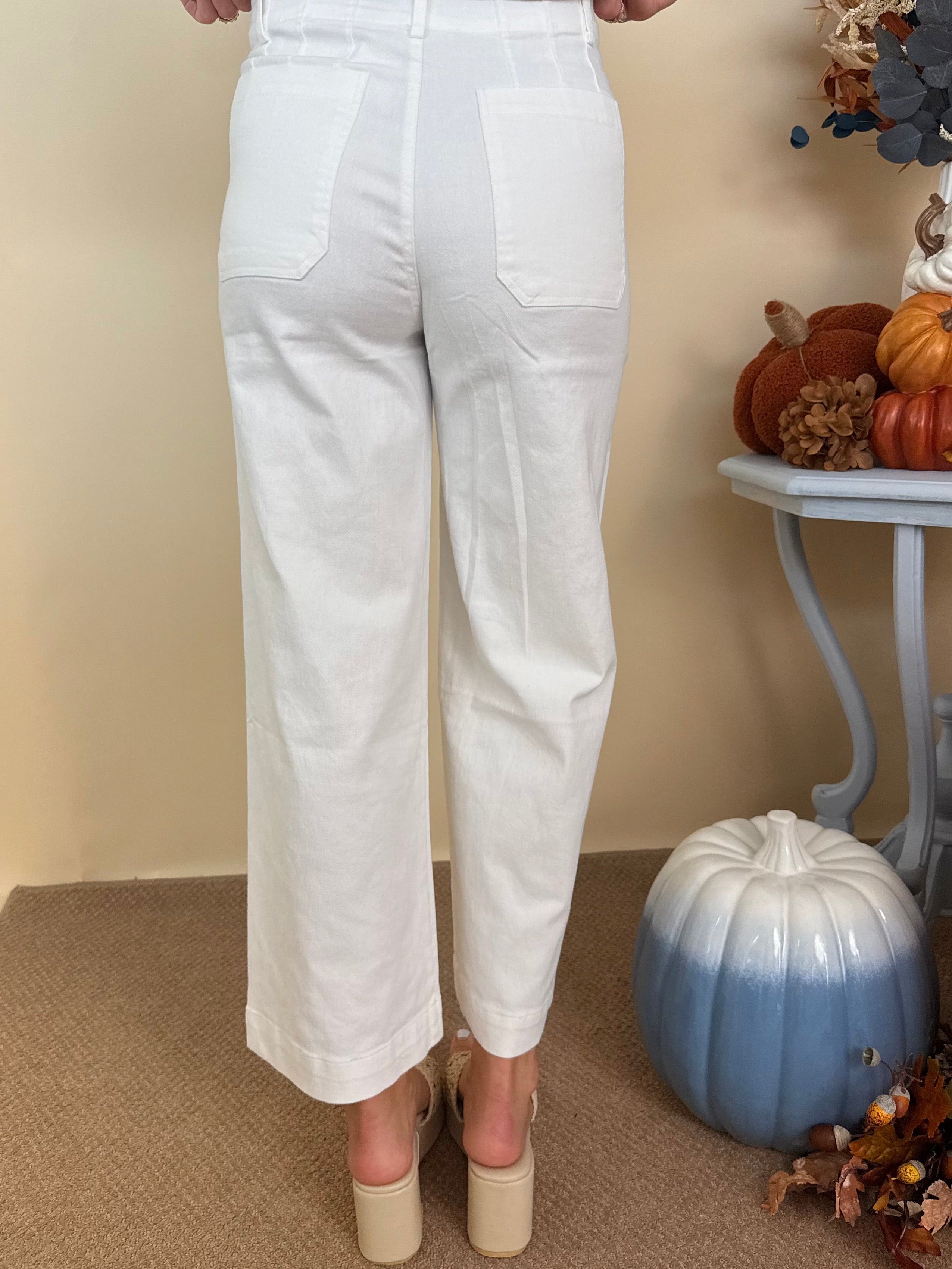 In Plain Sight Off White Washed Wide Leg Pants-Shop-Womens-Boutique-Clothing