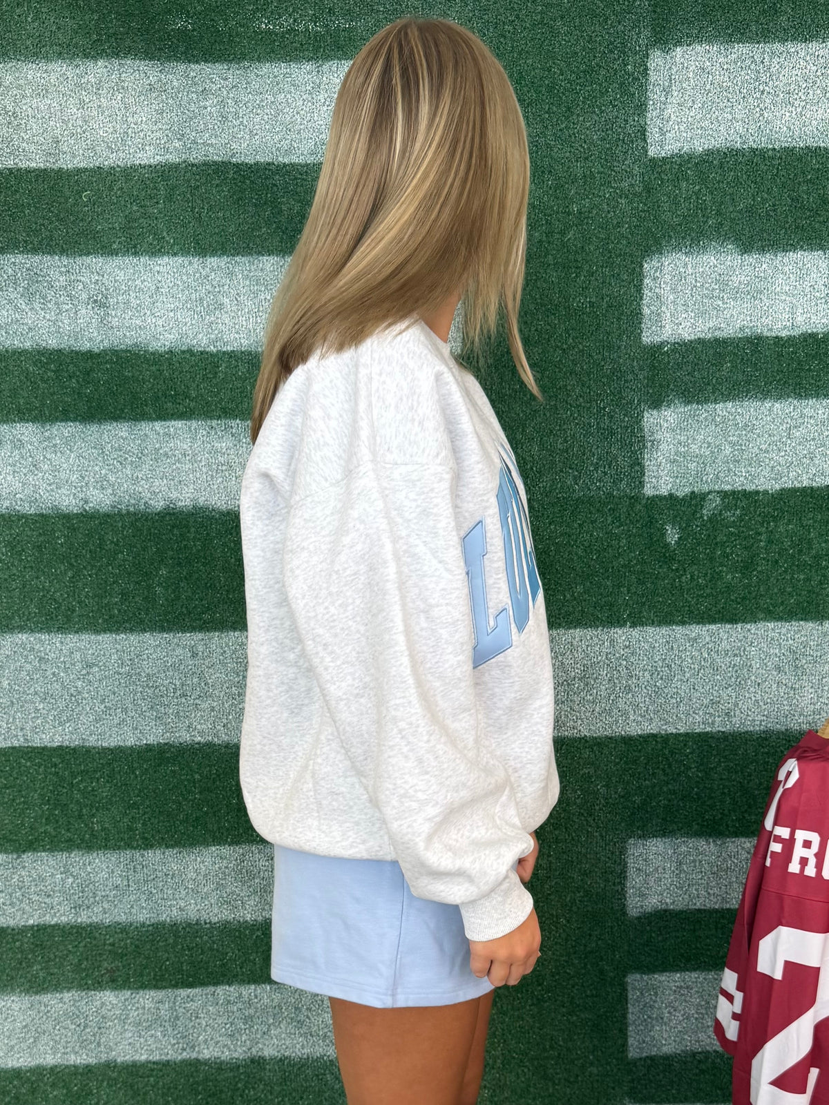 Lulu Mac Heather Grey Multi Sweatshirt-Shop-Womens-Boutique-Clothing
