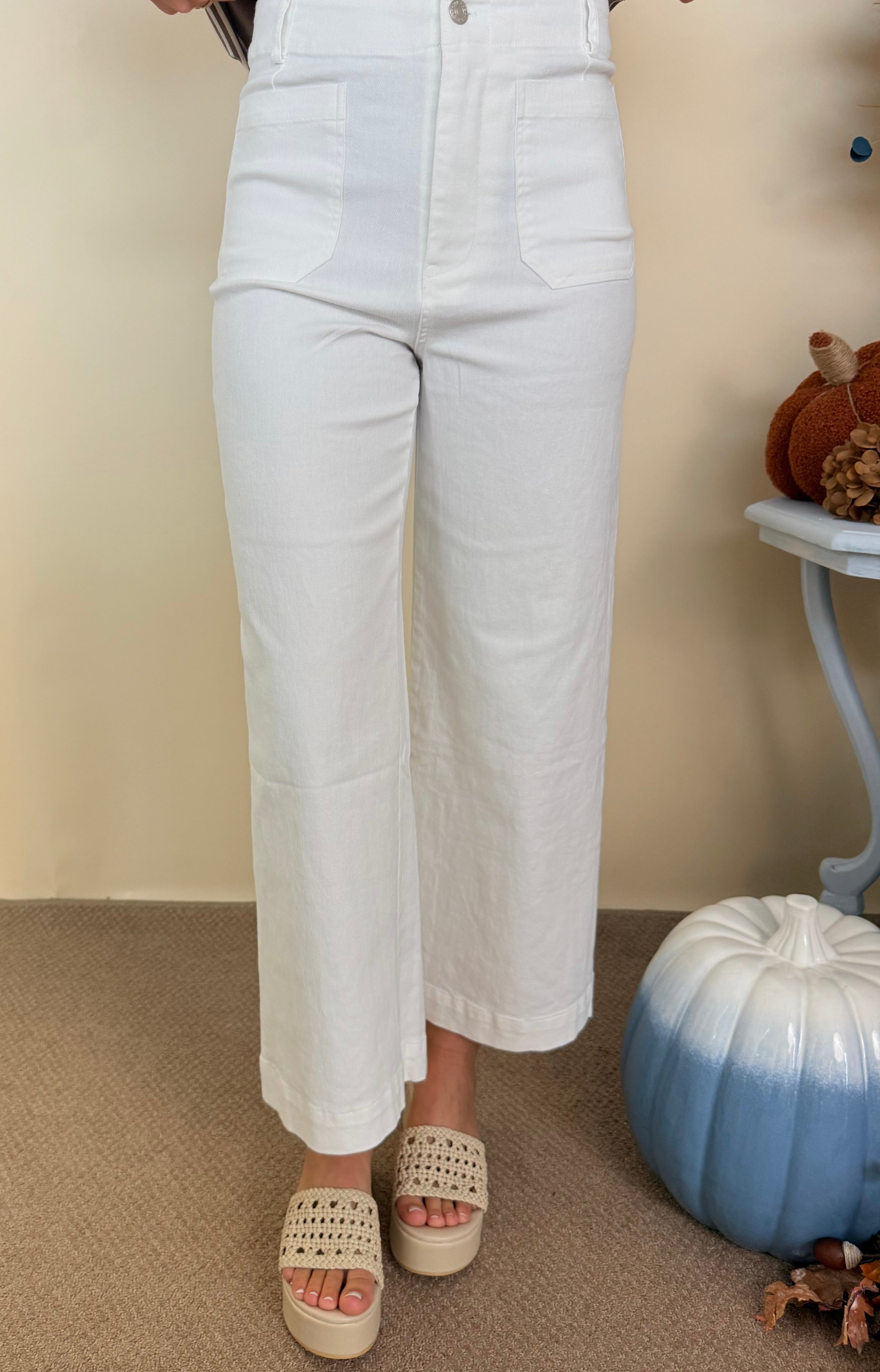 In Plain Sight Off White Washed Wide Leg Pants-Shop-Womens-Boutique-Clothing
