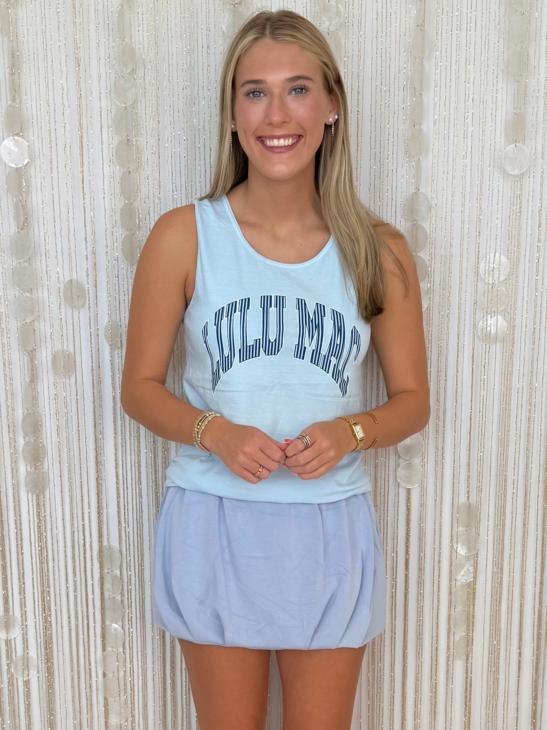 Lulu Mac Chambray Stripe Tank-Shop-Womens-Boutique-Clothing