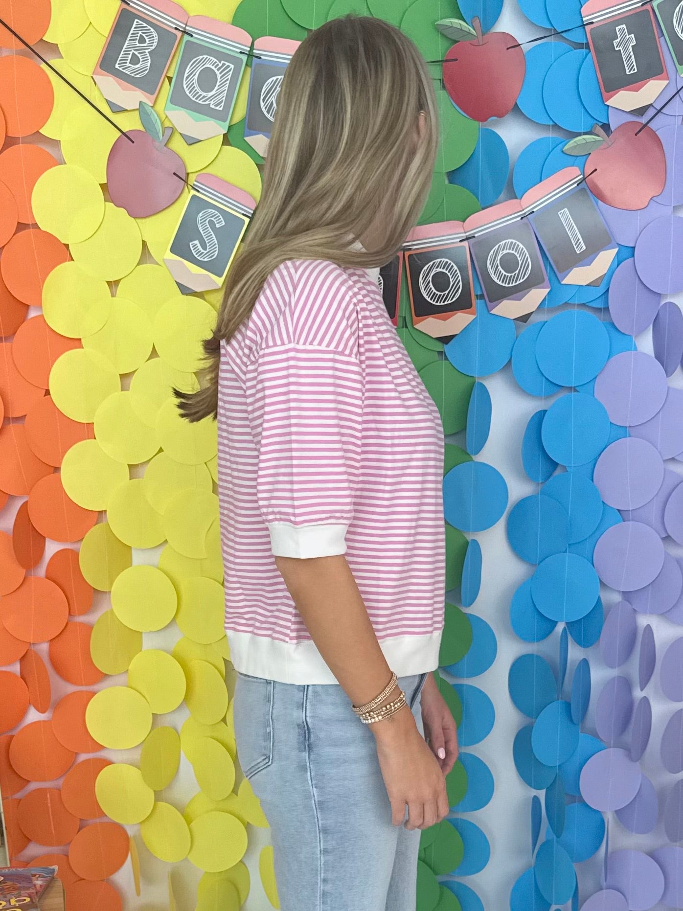 Stay Near Candy Pink Striped Top-Shop-Womens-Boutique-Clothing