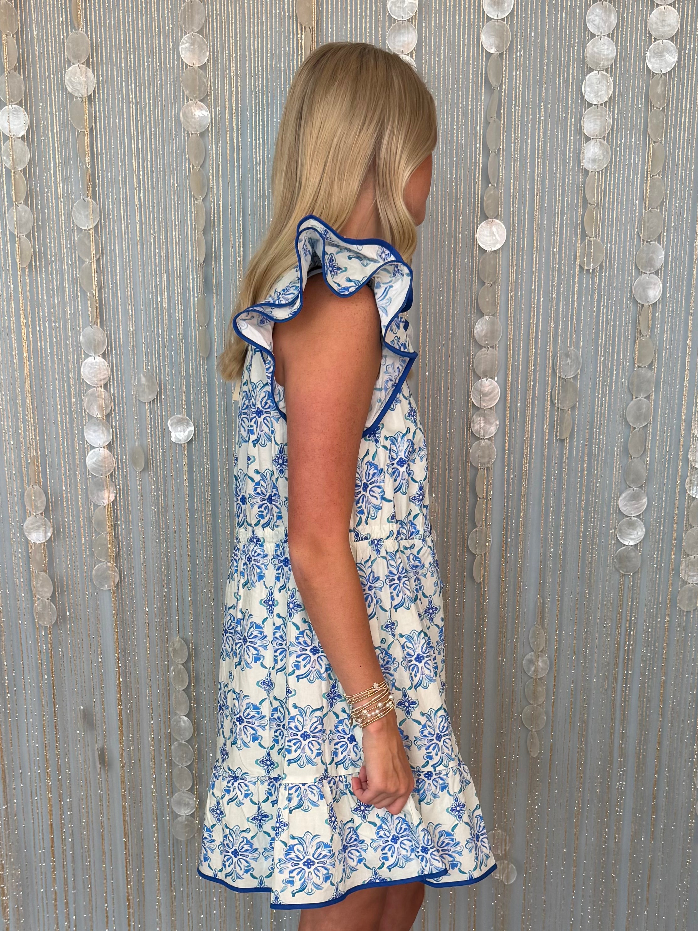 Simply Made Off White Floral Dress-Shop-Womens-Boutique-Clothing