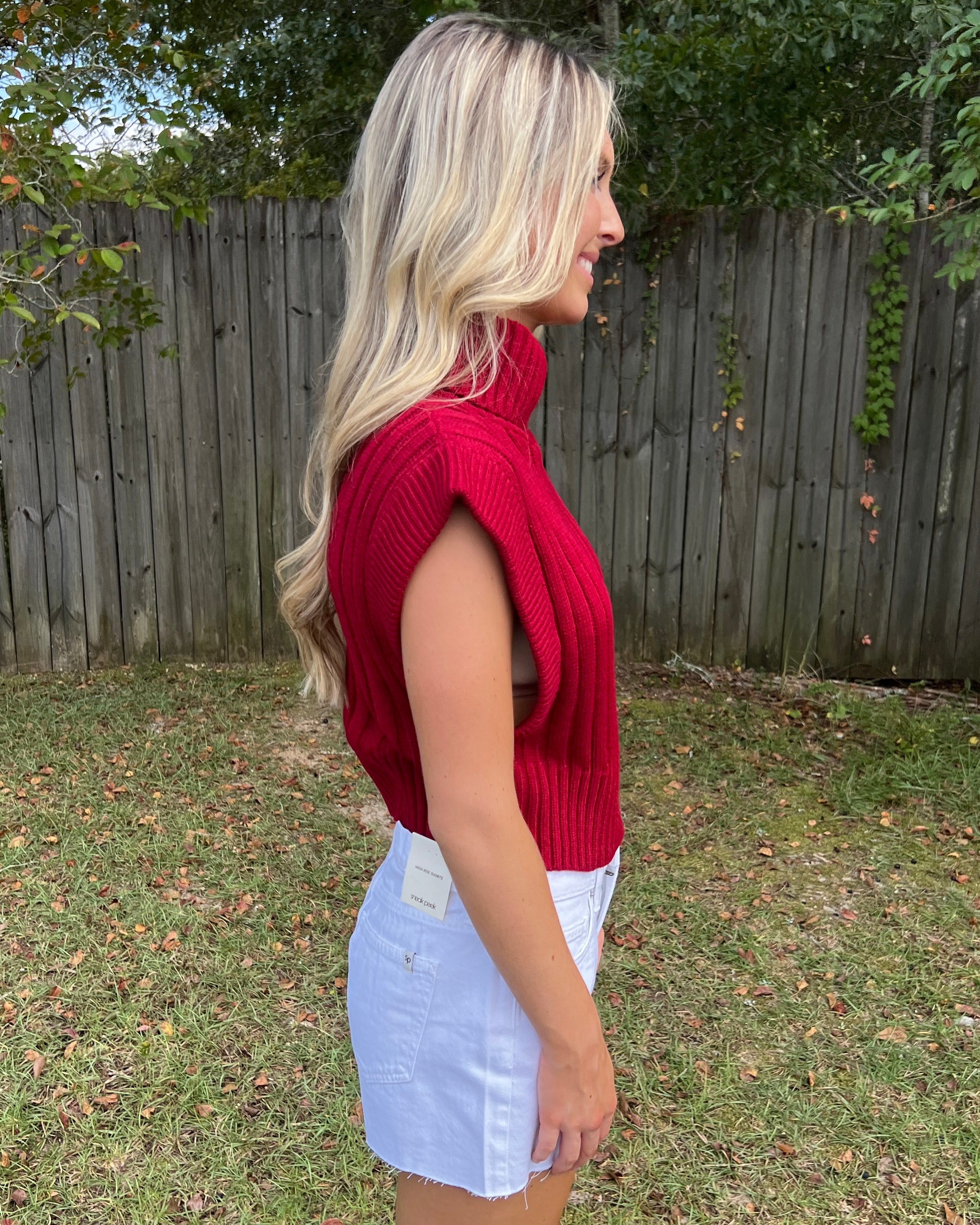 Never Wanna Leave Burgundy Rib Knit Sweater Vest-Shop-Womens-Boutique-Clothing