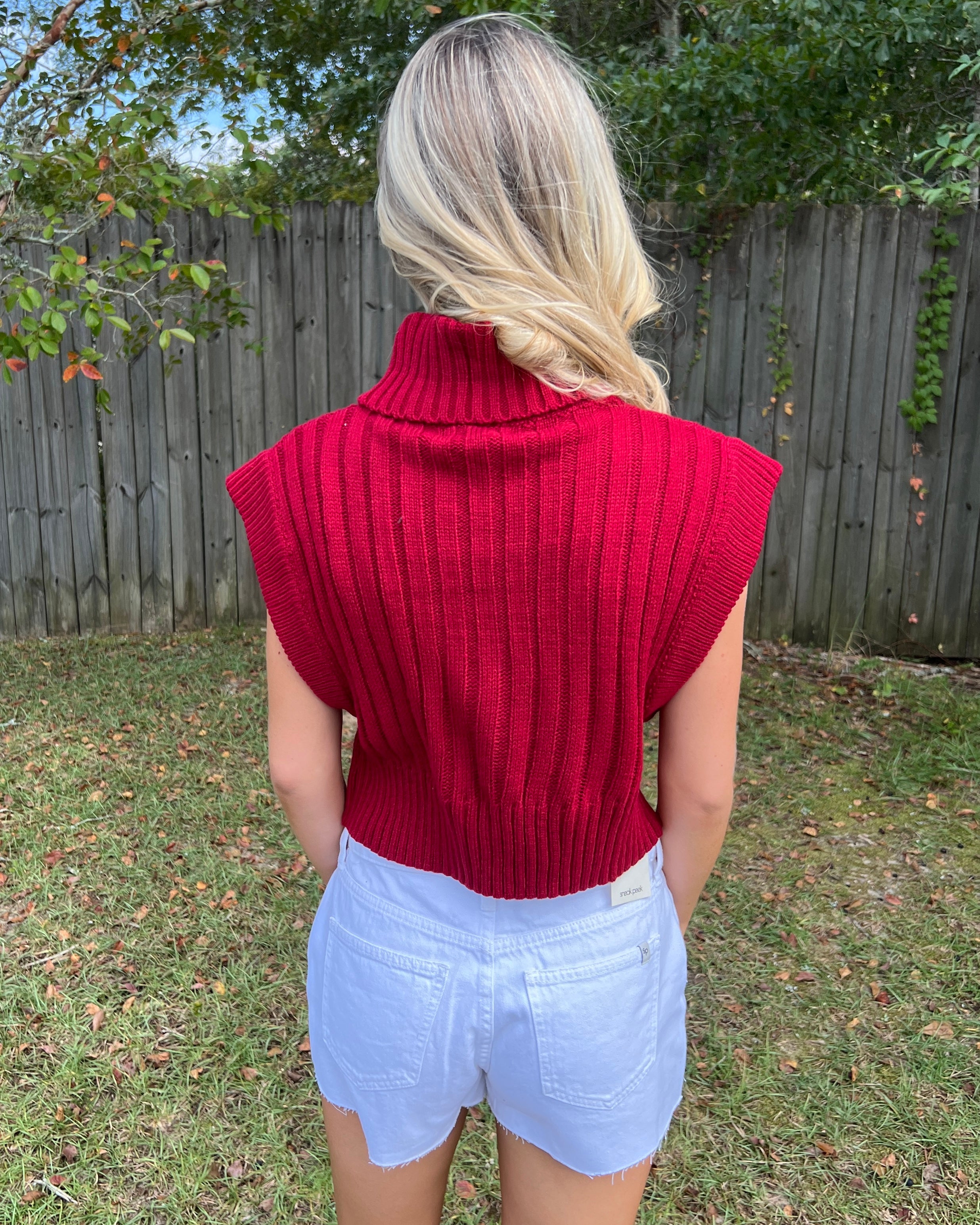 Never Wanna Leave Burgundy Rib Knit Sweater Vest-Shop-Womens-Boutique-Clothing