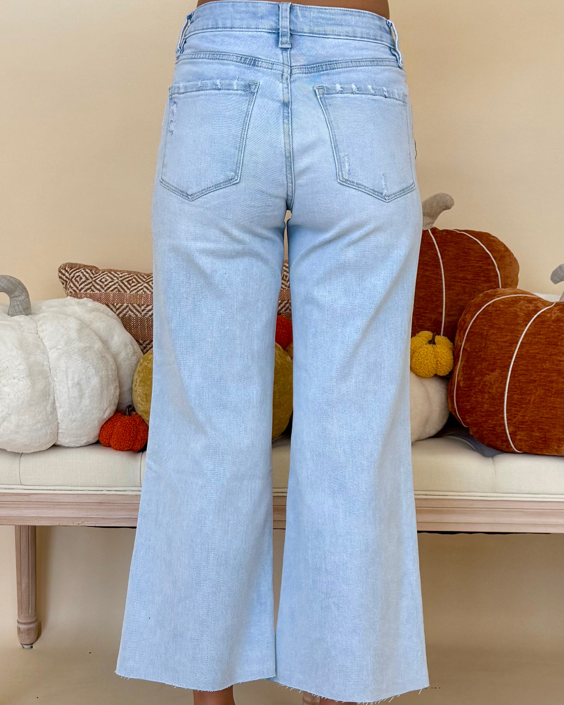 In Common Washed Denim High Rise Wide Leg Jeans-Shop-Womens-Boutique-Clothing
