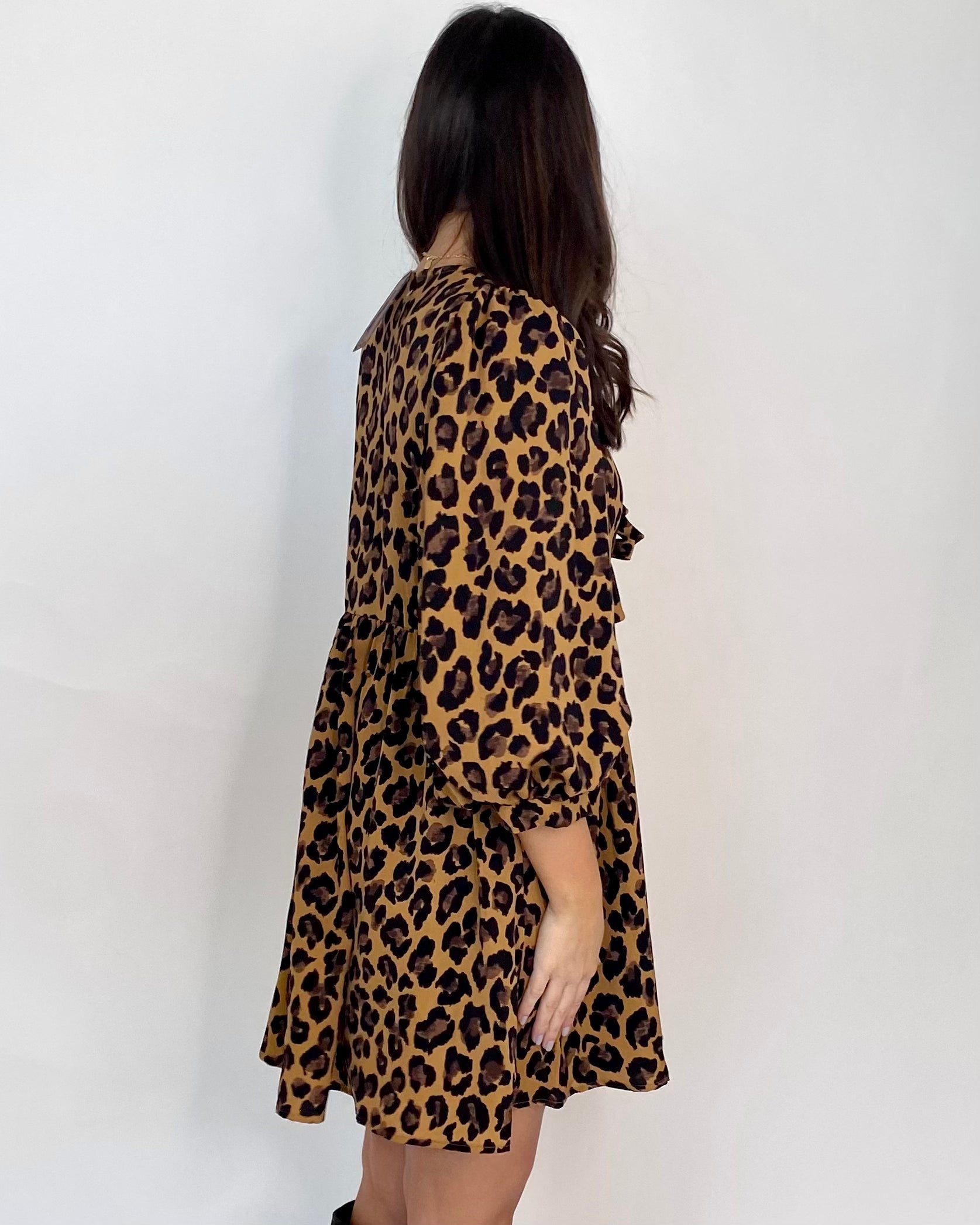 Say Yes Taupe Leopard Dress-Shop-Womens-Boutique-Clothing