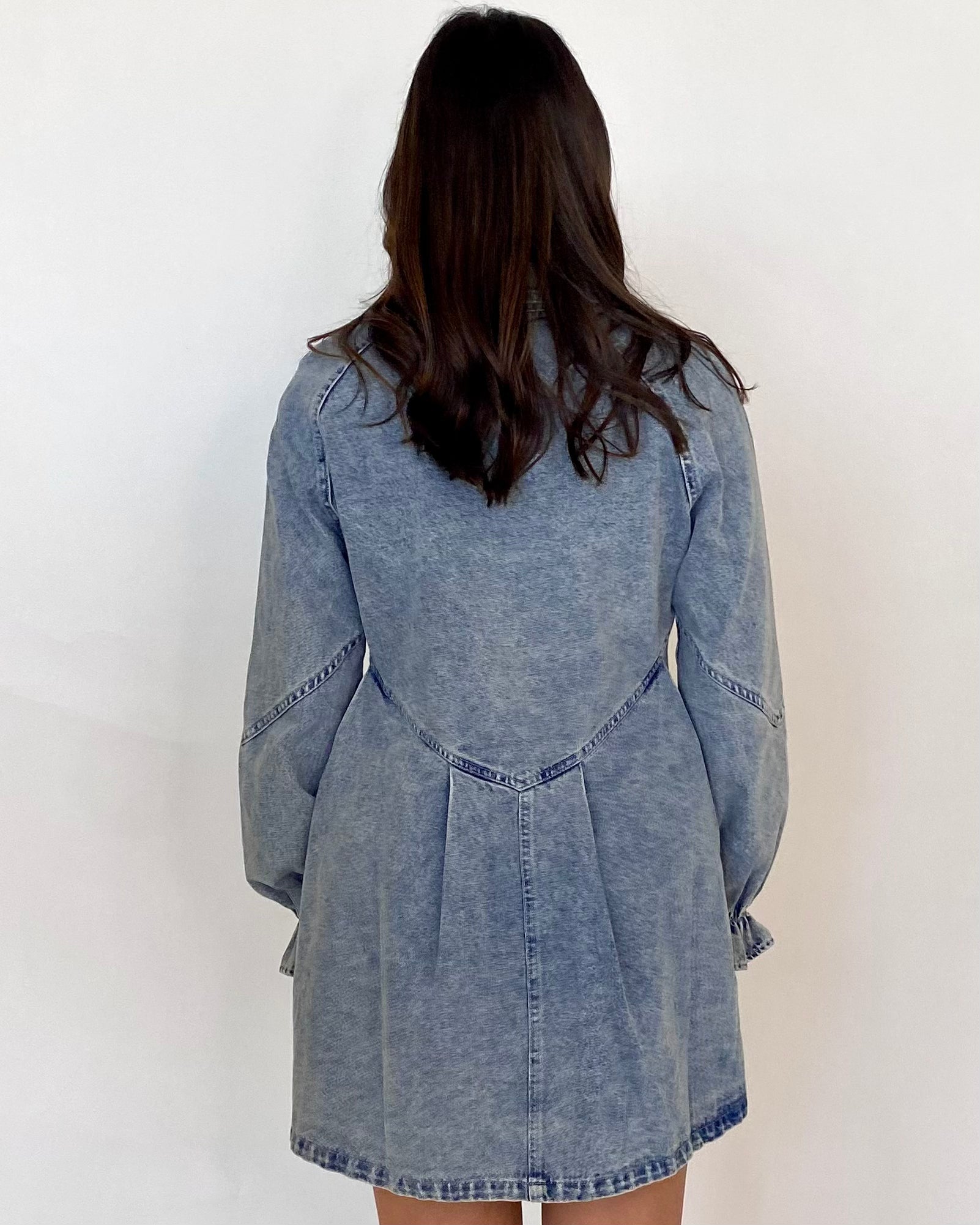 Easy Romance Denim Washed Dress-Shop-Womens-Boutique-Clothing