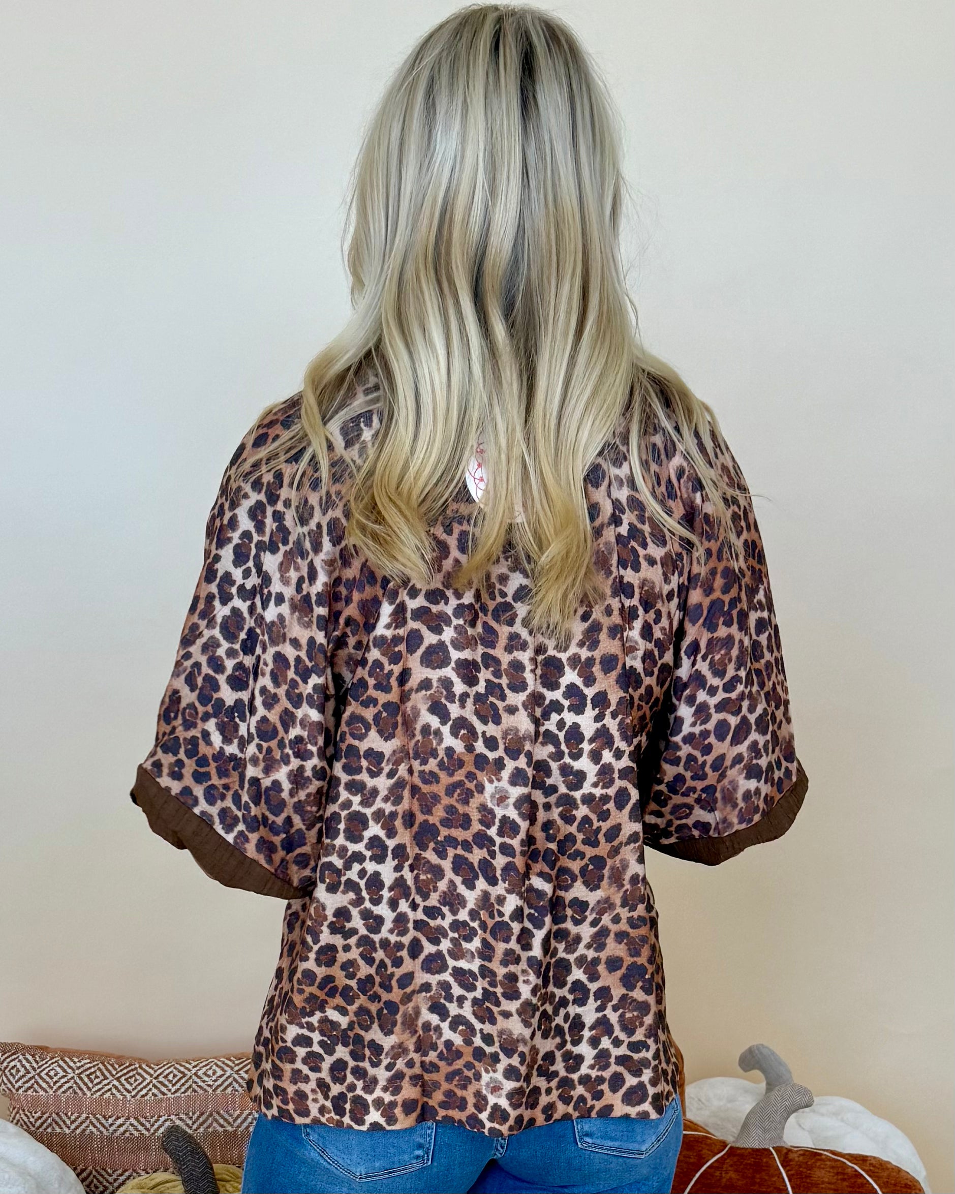 Trust This Brown Leopard Pleated Top-Shop-Womens-Boutique-Clothing