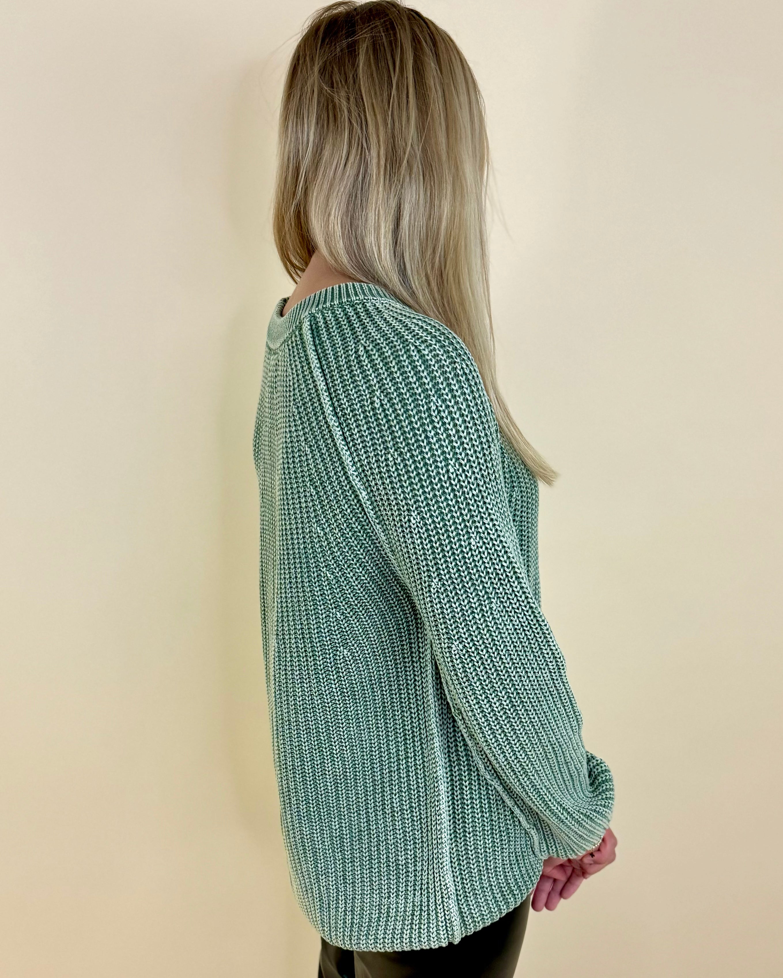 Still Deciding Olive Washed Sweater-Shop-Womens-Boutique-Clothing