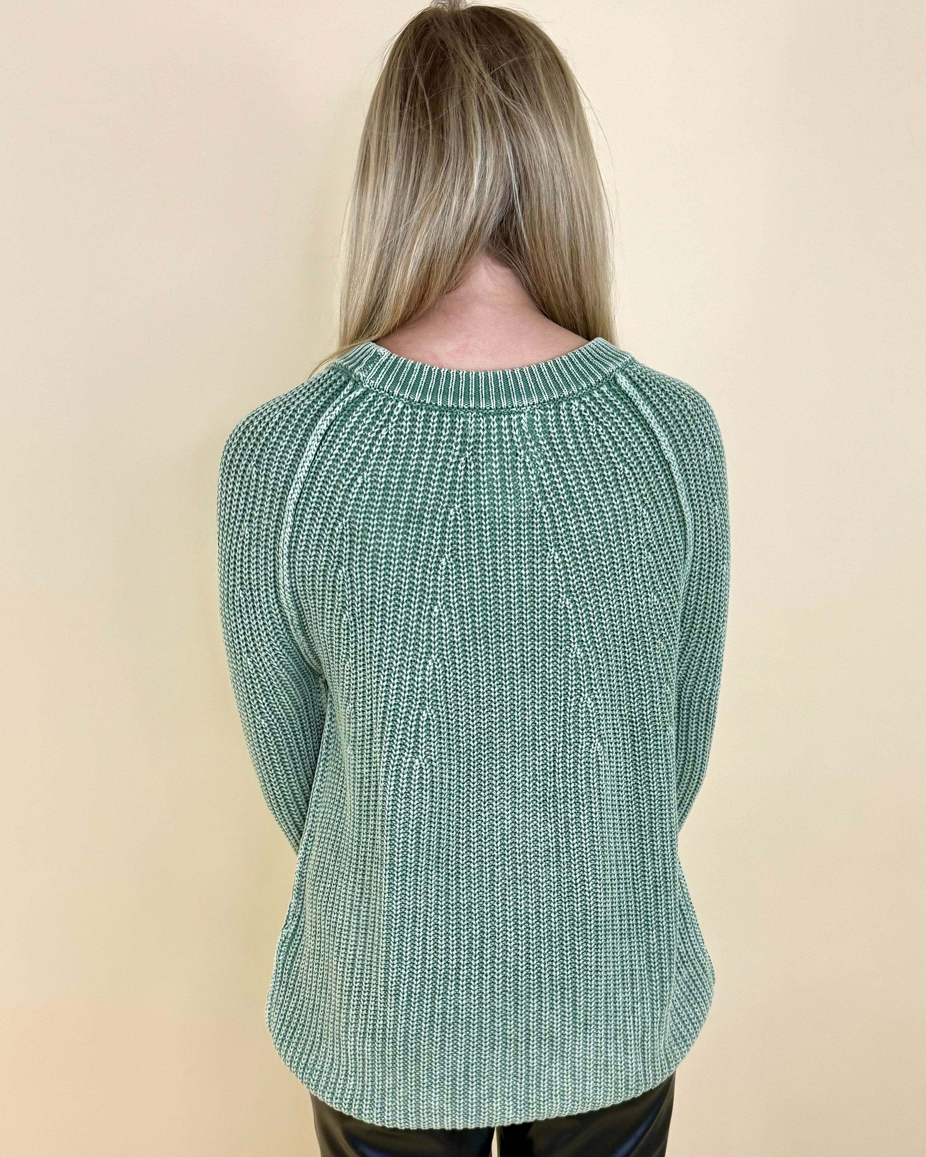 Still Deciding Olive Washed Sweater-Shop-Womens-Boutique-Clothing