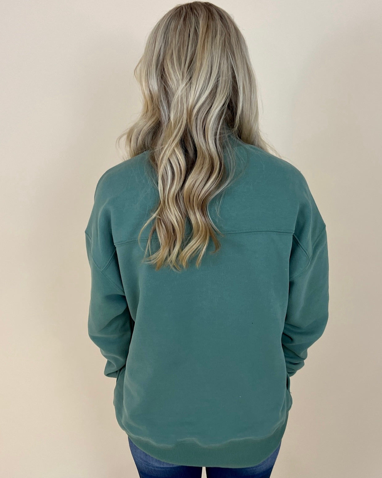 Staying In Sage Ribbed Sweatshirt-Shop-Womens-Boutique-Clothing