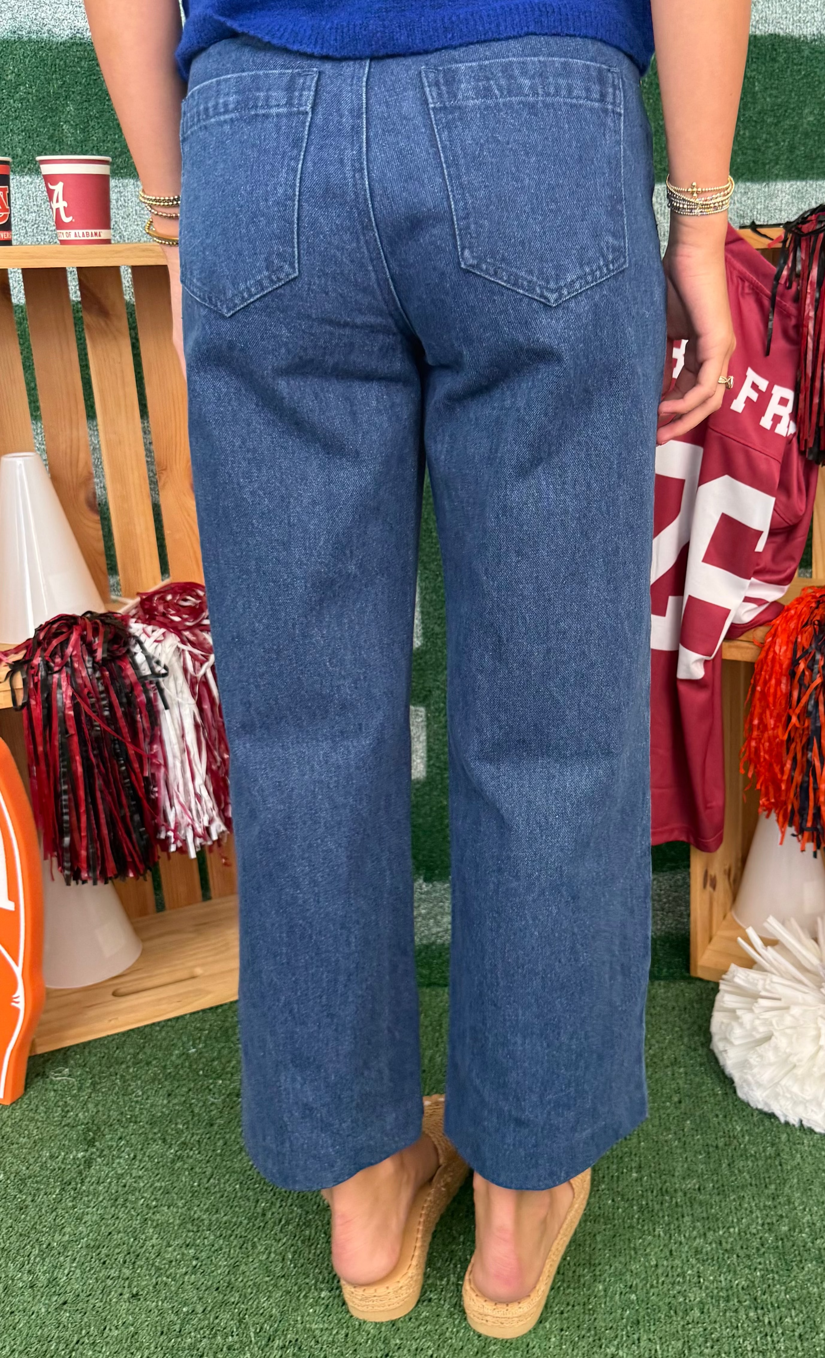 Crowd Pleaser Denim Front Seam Pants-Shop-Womens-Boutique-Clothing
