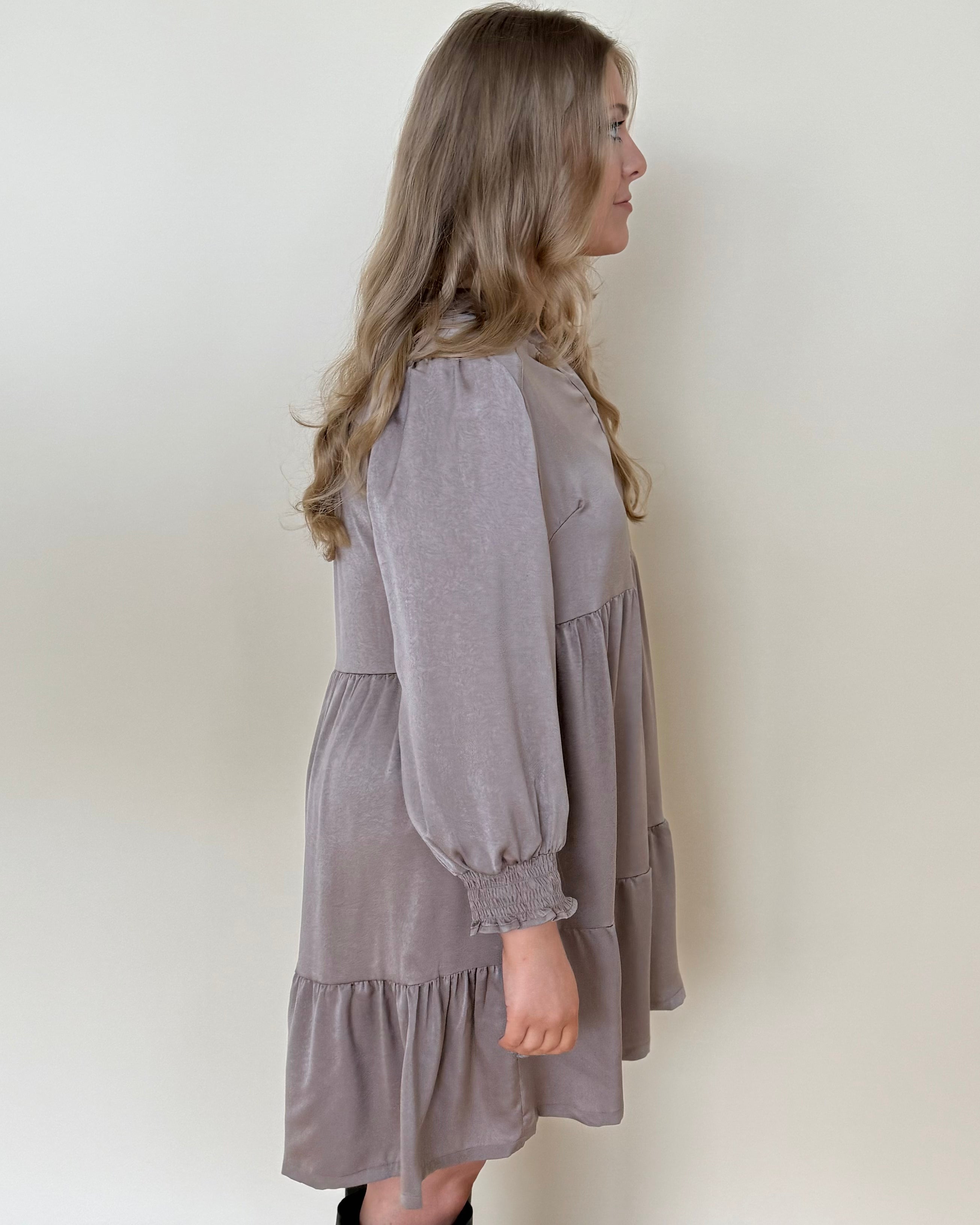 Swift Moves Mushroom Plus Crinkled Dress-Shop-Womens-Boutique-Clothing