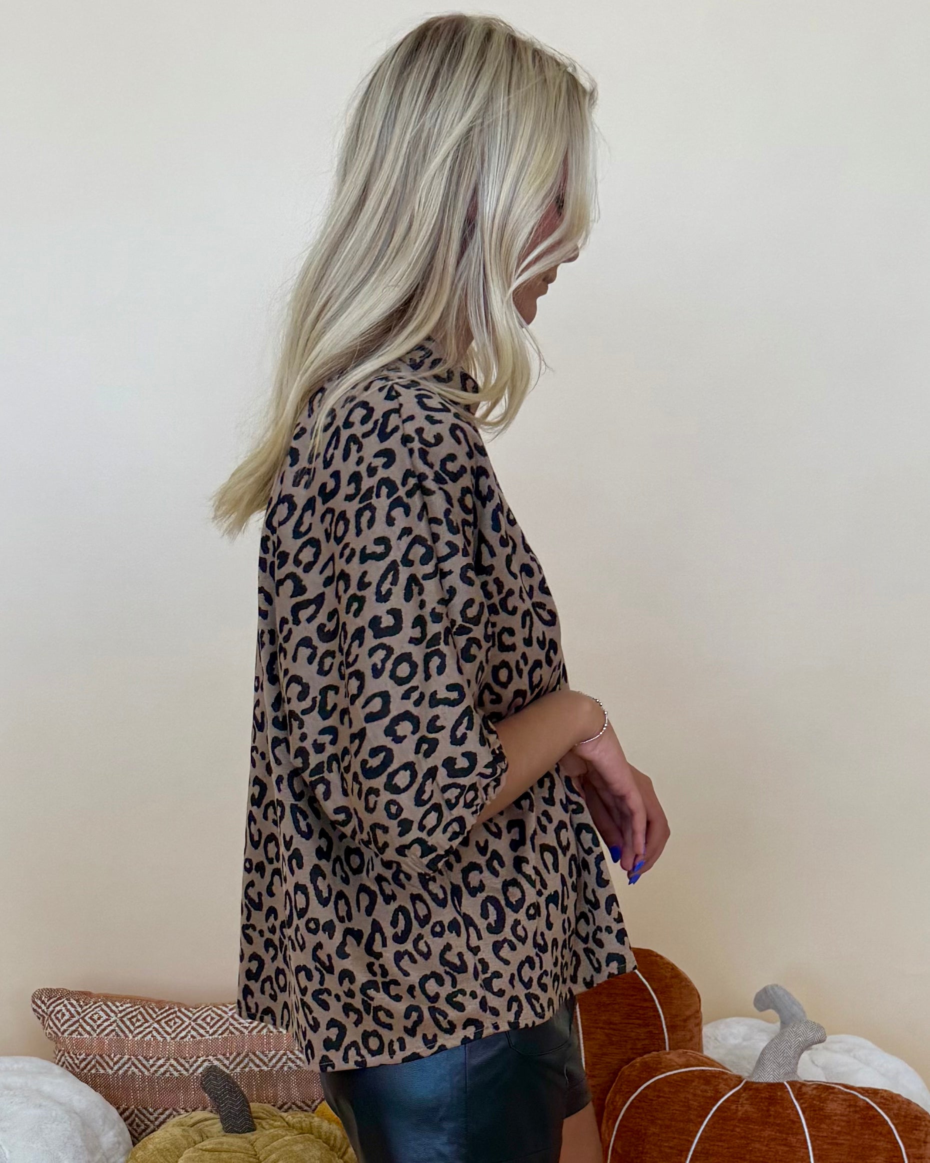 Aim To Inspire Toffee Animal Print Top-Shop-Womens-Boutique-Clothing