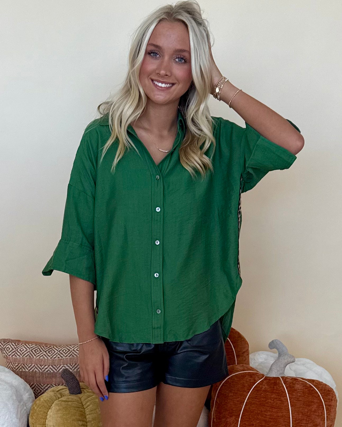 Wander More Fern Leopard Trim Top-Shop-Womens-Boutique-Clothing