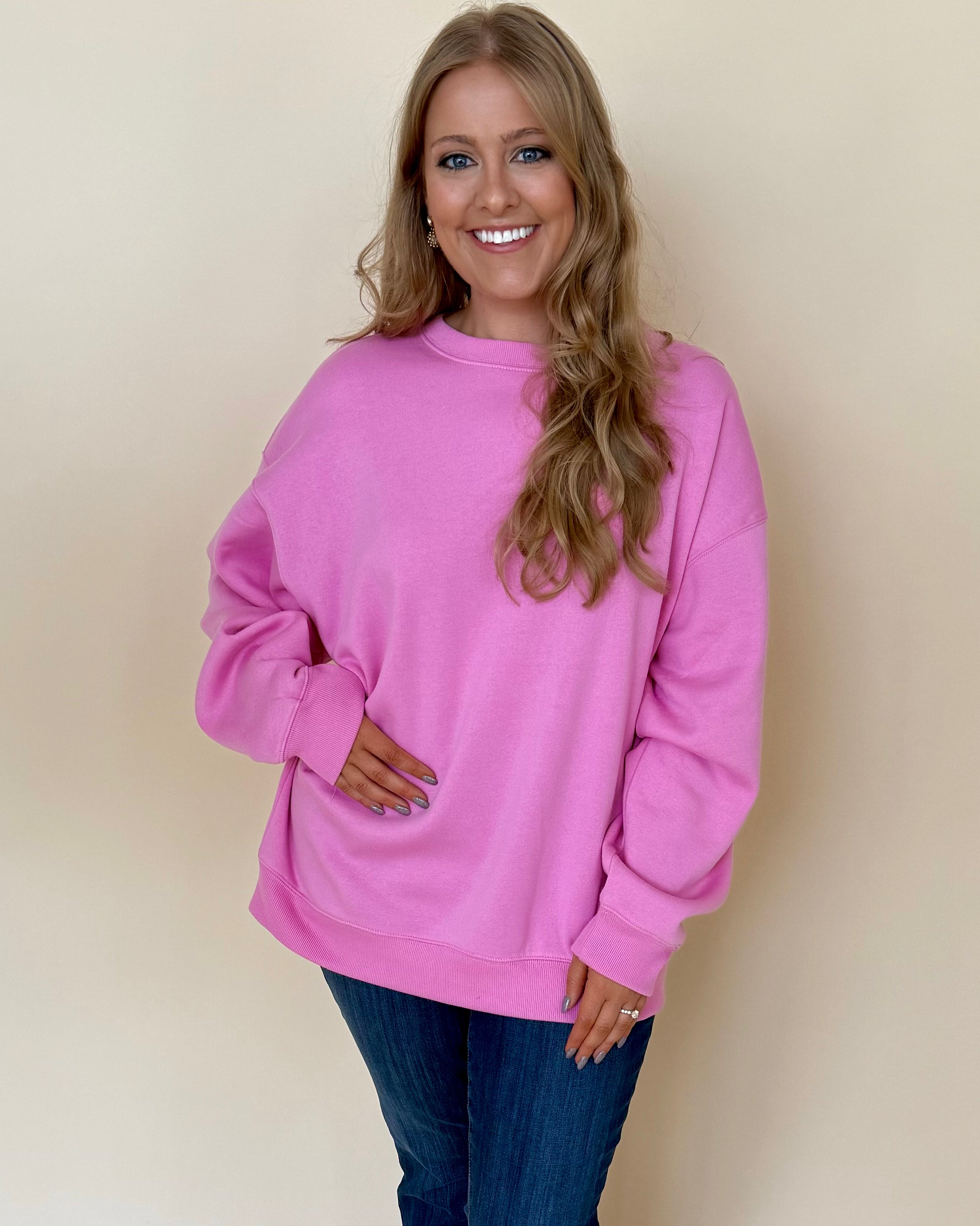 Wide Range Candy Pink Plus Sweatshirt 2x