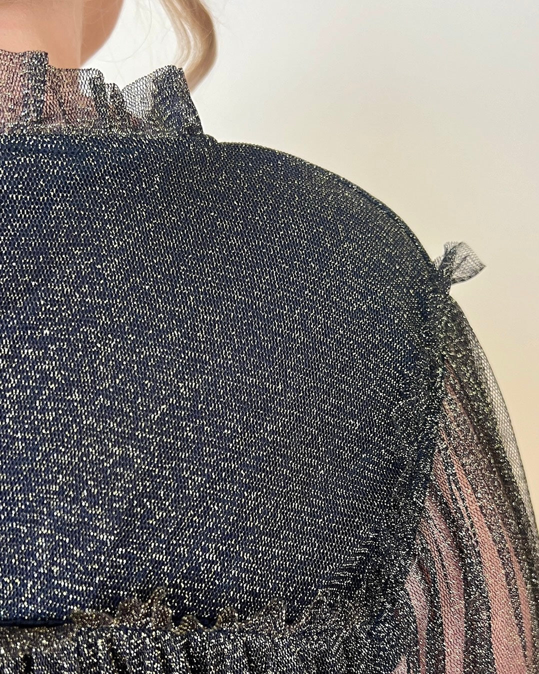 Shimmery Babe Black Plus Metallic Dress-Shop-Womens-Boutique-Clothing