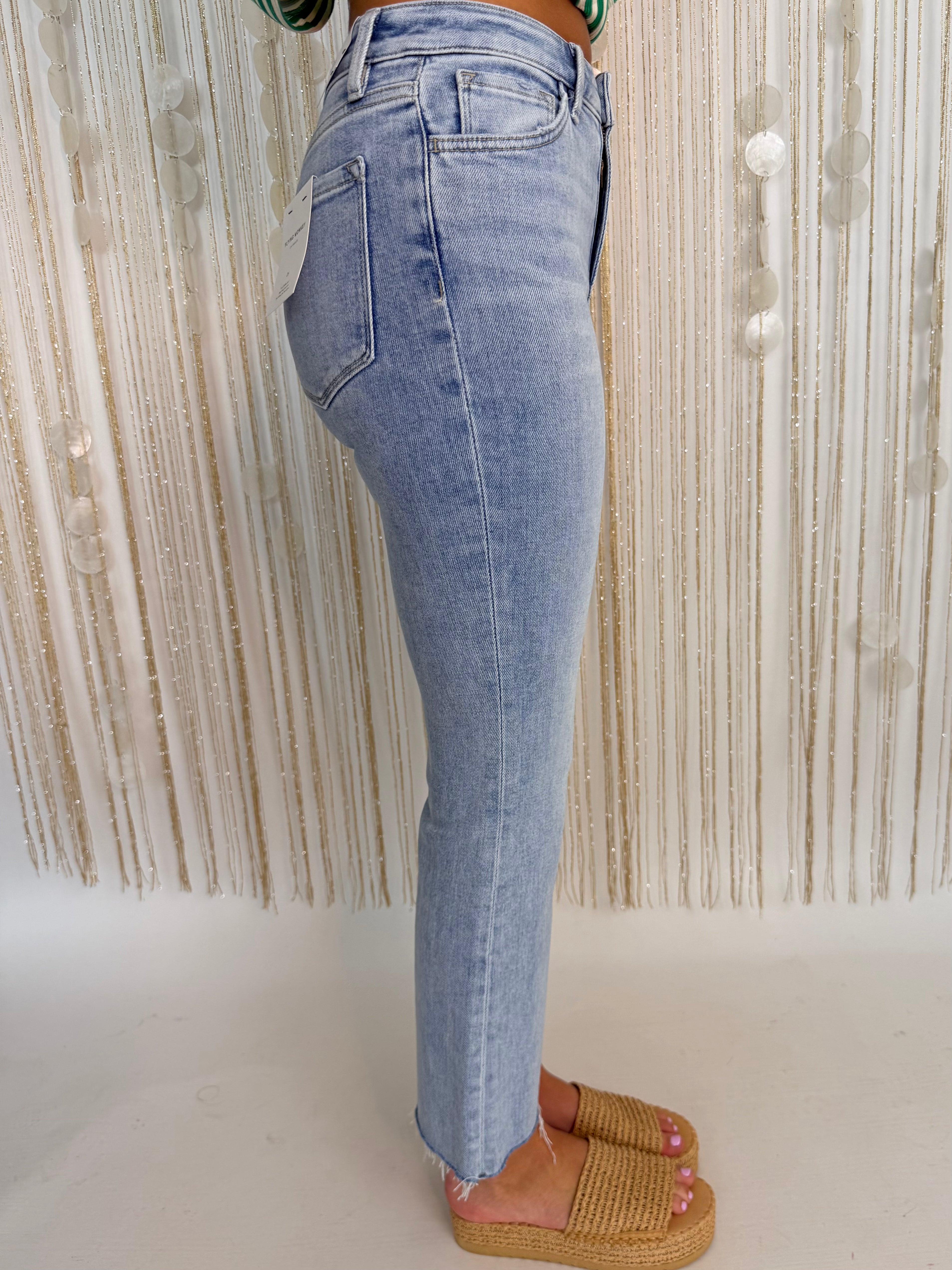 Playful Pop High Rise Kick Flare Jeans-Shop-Womens-Boutique-Clothing