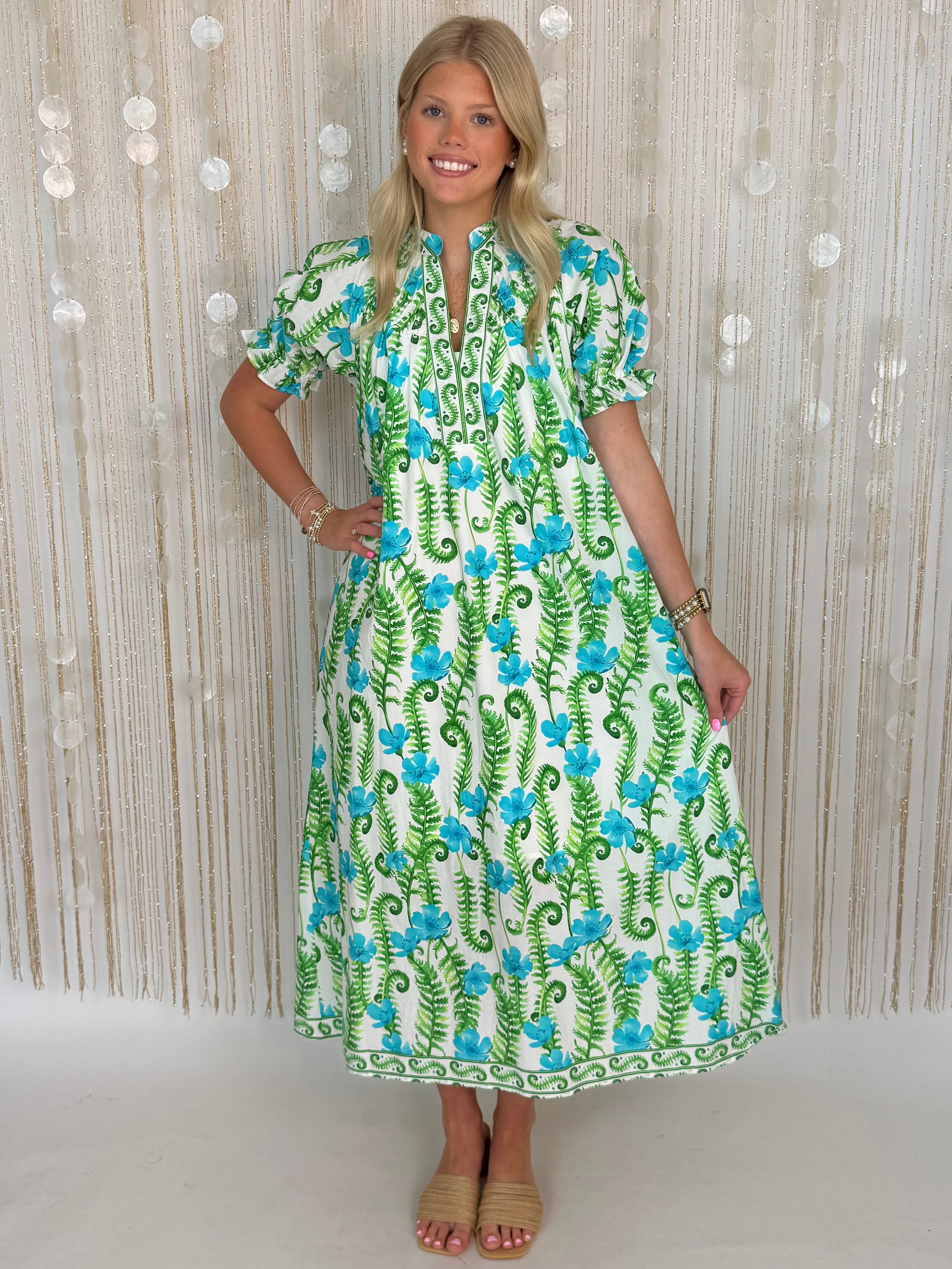 Love Alive Cream Ruffle Smocked Dress-Shop-Womens-Boutique-Clothing